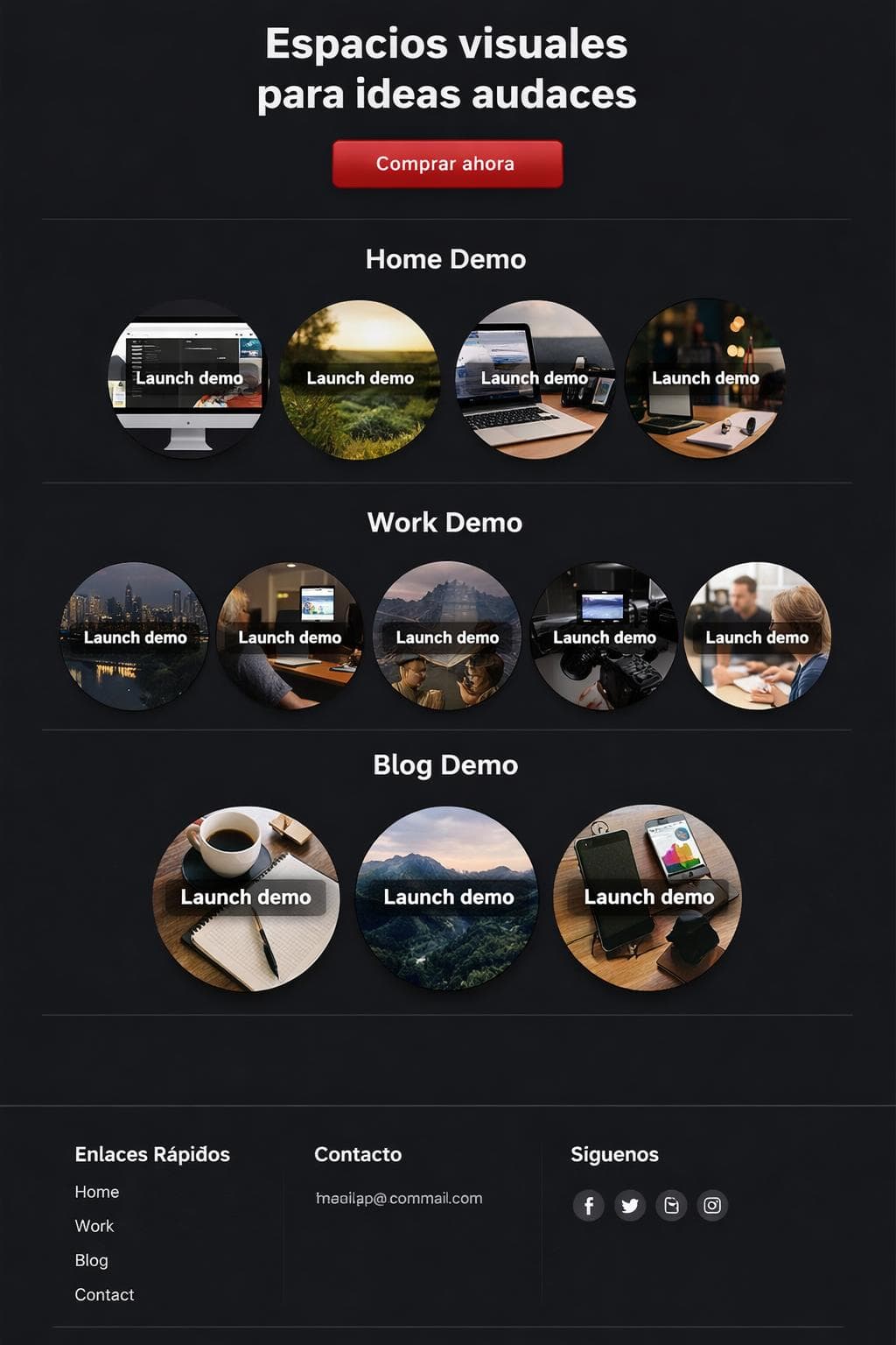 Branding Cobalto — vista previa del theme