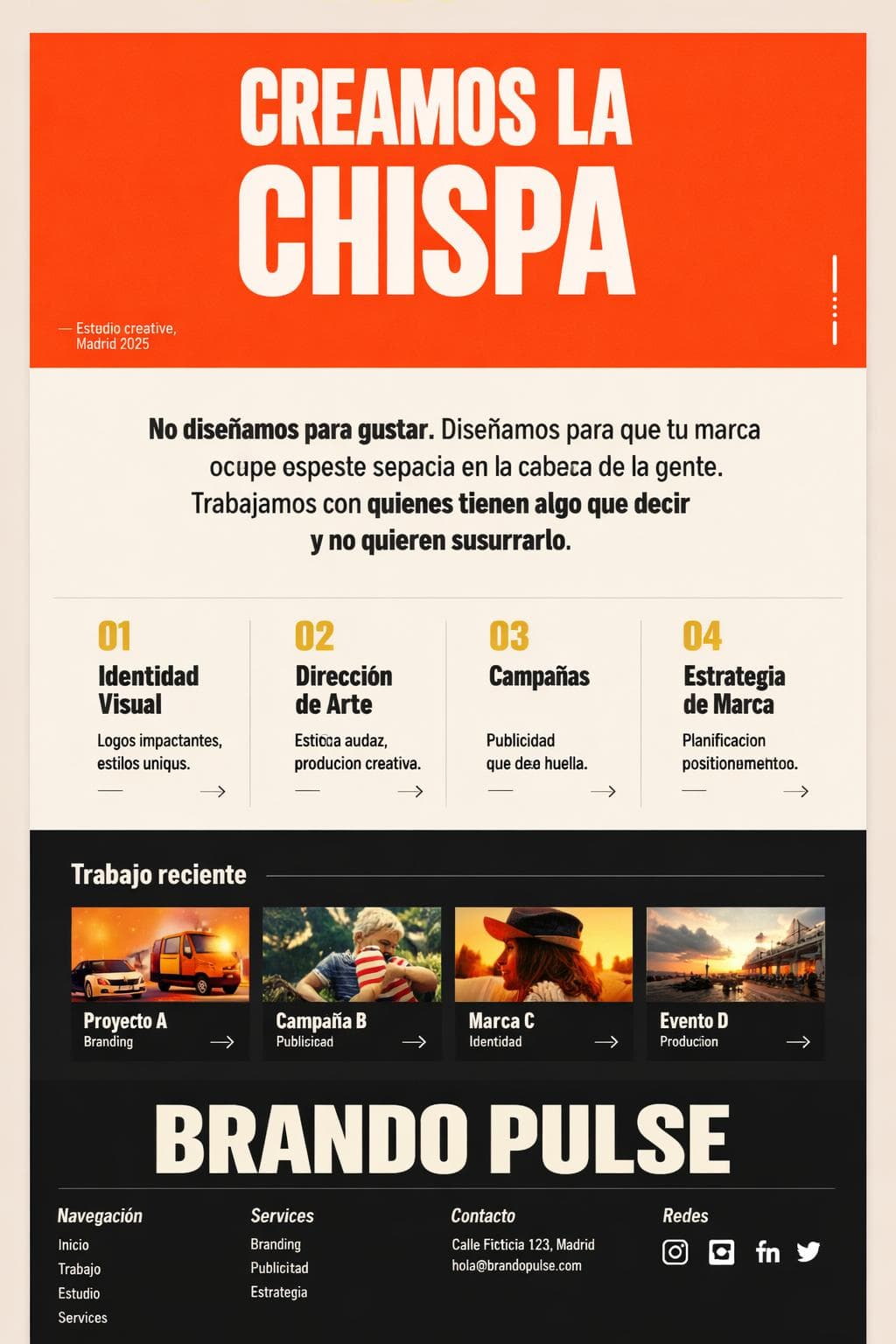 Brando Pulse — vista previa del theme