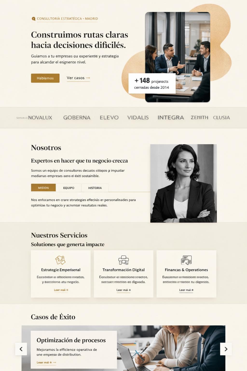 Brenmar Consulting — vista previa del theme