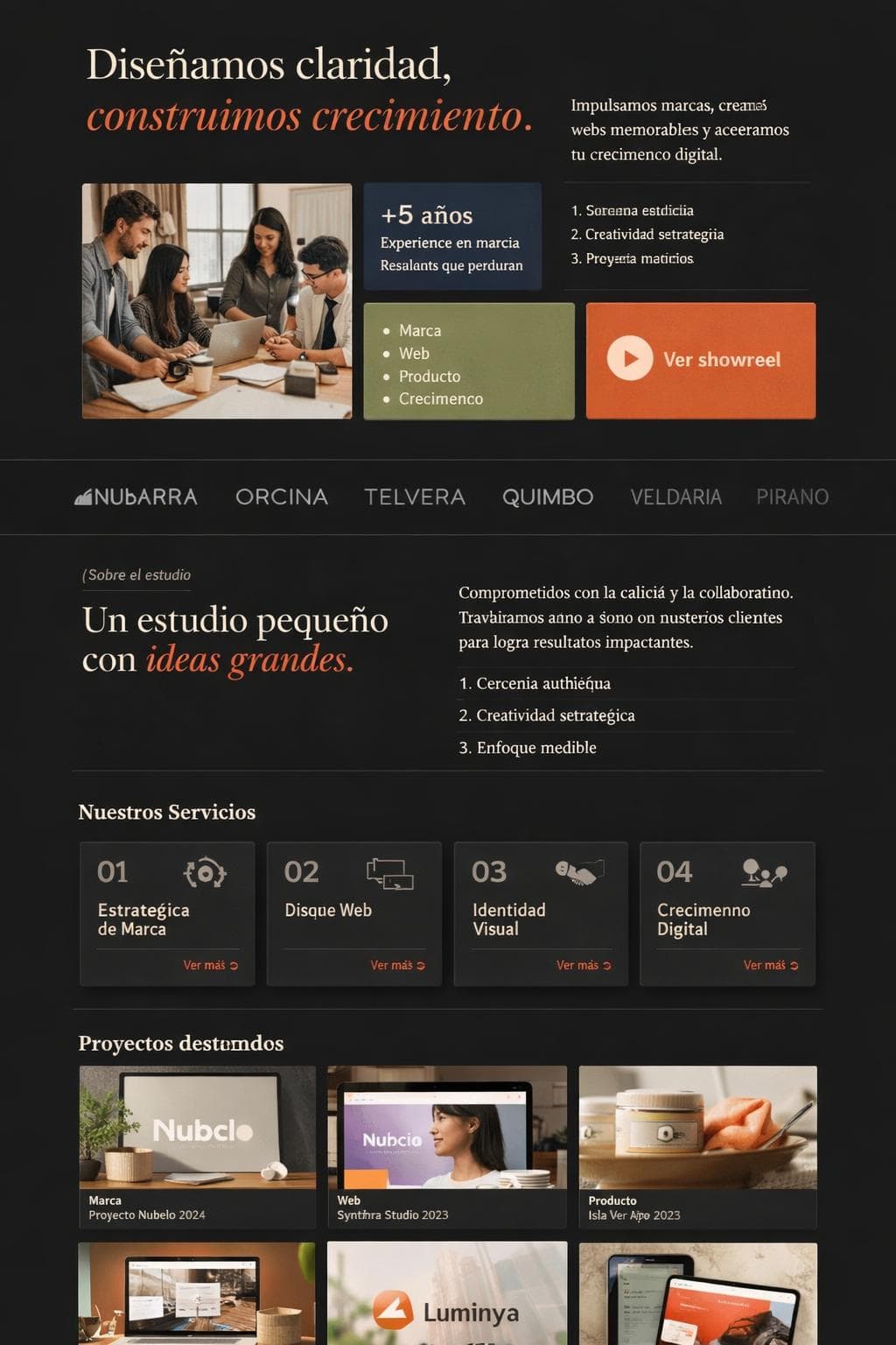 Brienza Studio — vista previa del theme