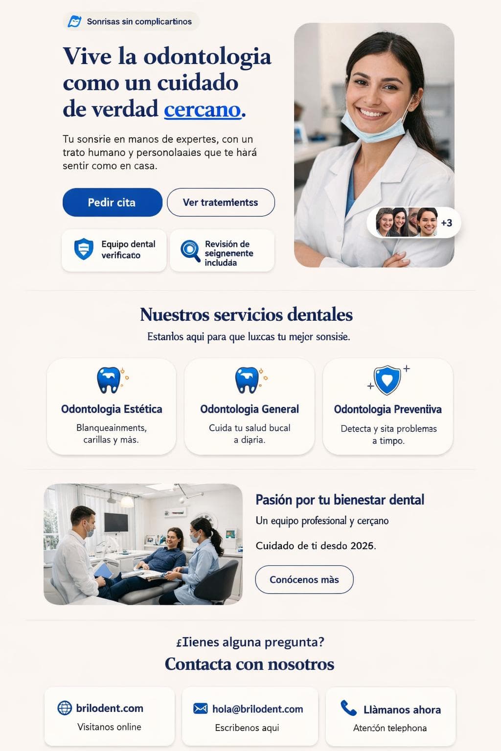 Brilodent Clínica — vista previa del theme