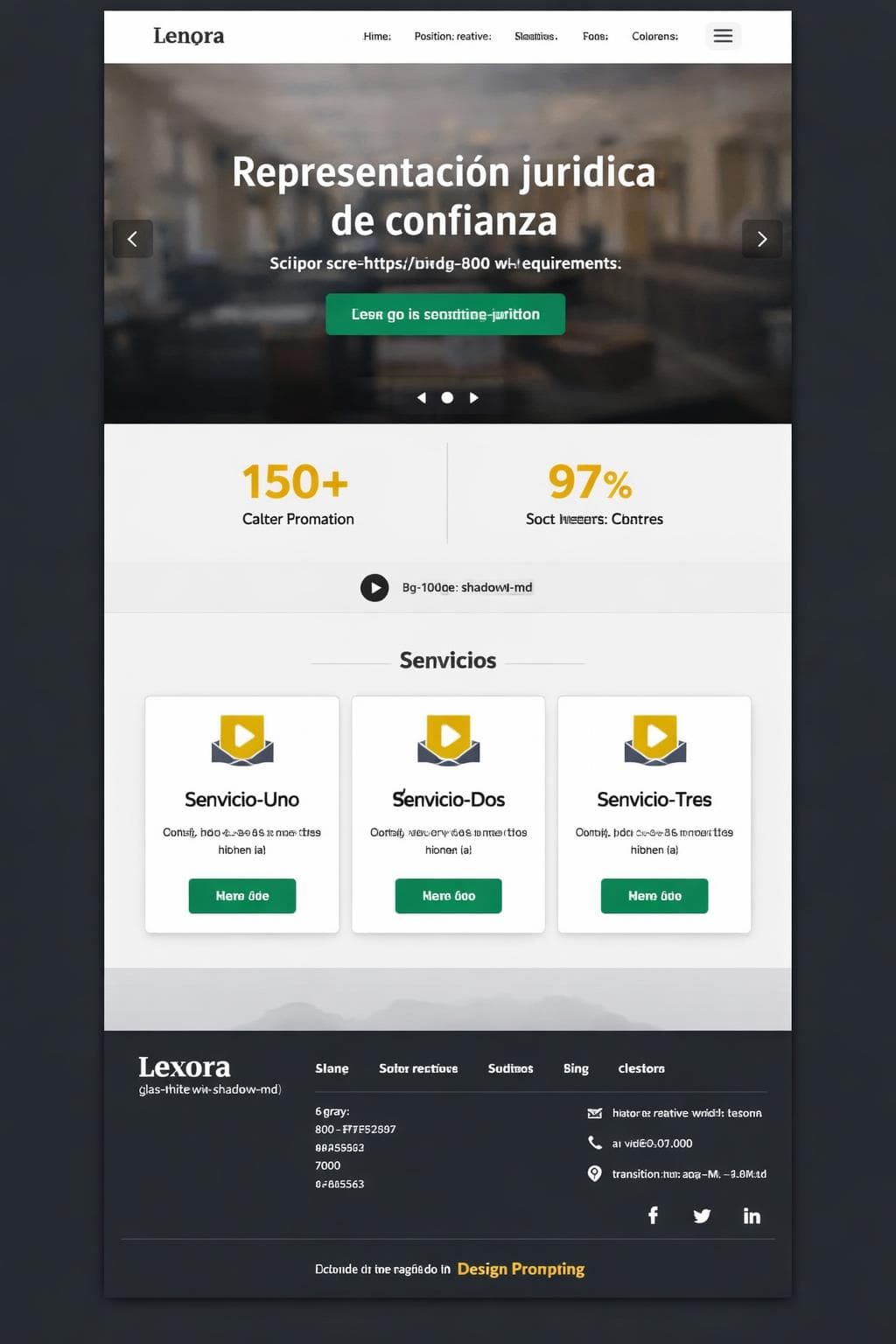 Bufete Zenit — vista previa del theme