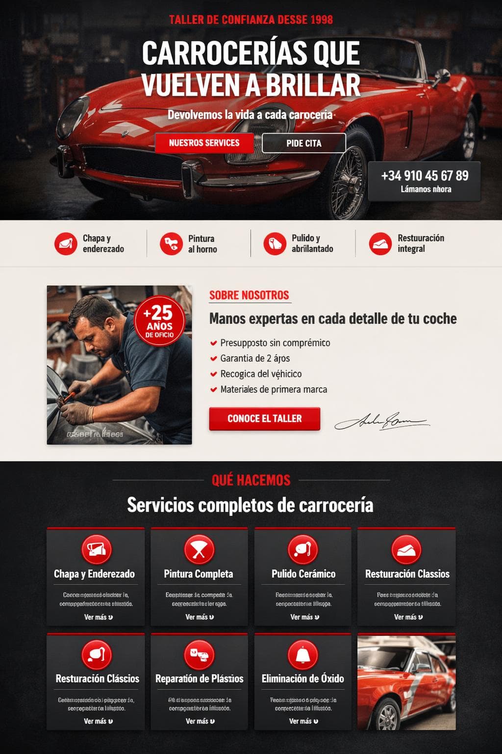 Cabrio Forja — vista previa del theme