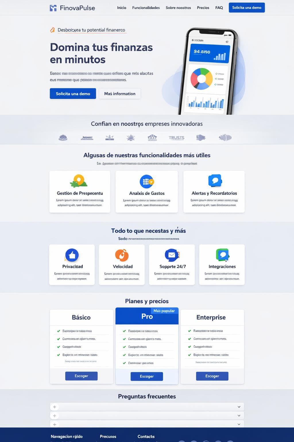 Campus Cobalto — vista previa del theme