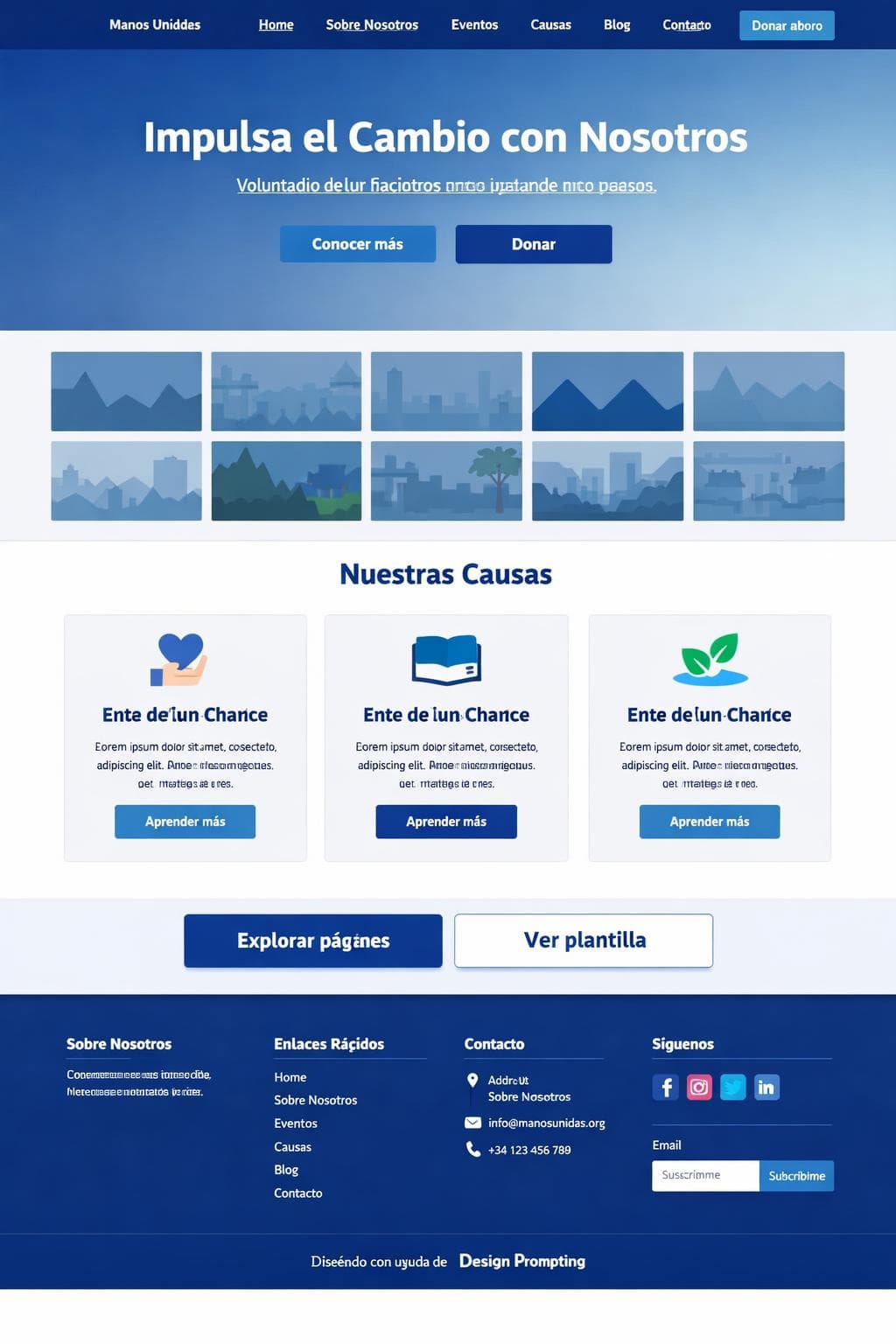 Campus Duna — vista previa del theme
