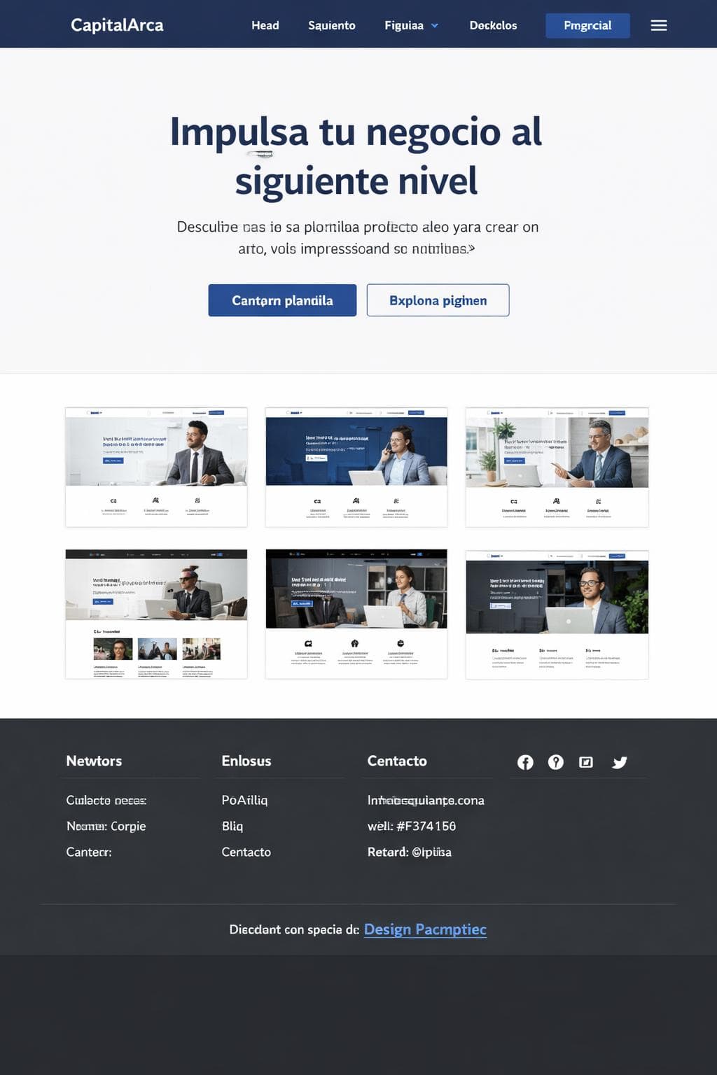 CapitalArca — vista previa del theme