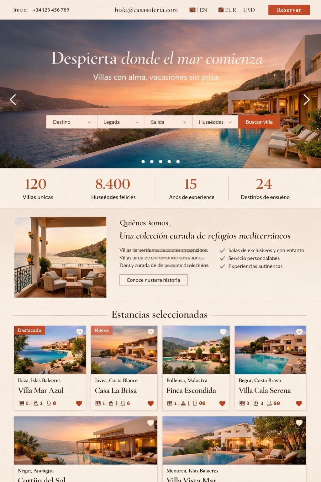 Casa Soleria — vista previa del theme