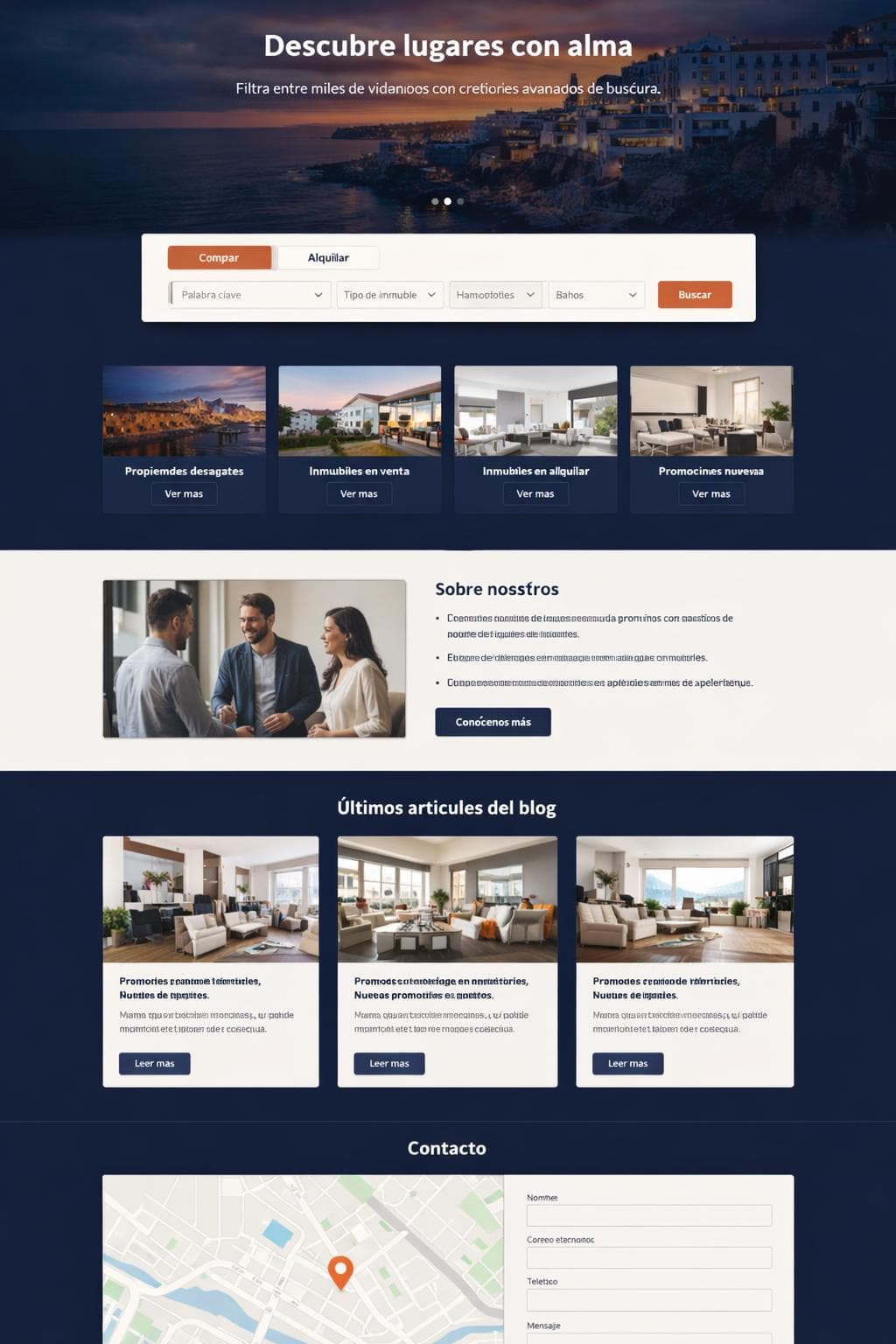Casanorte Inmuebles — vista previa del theme