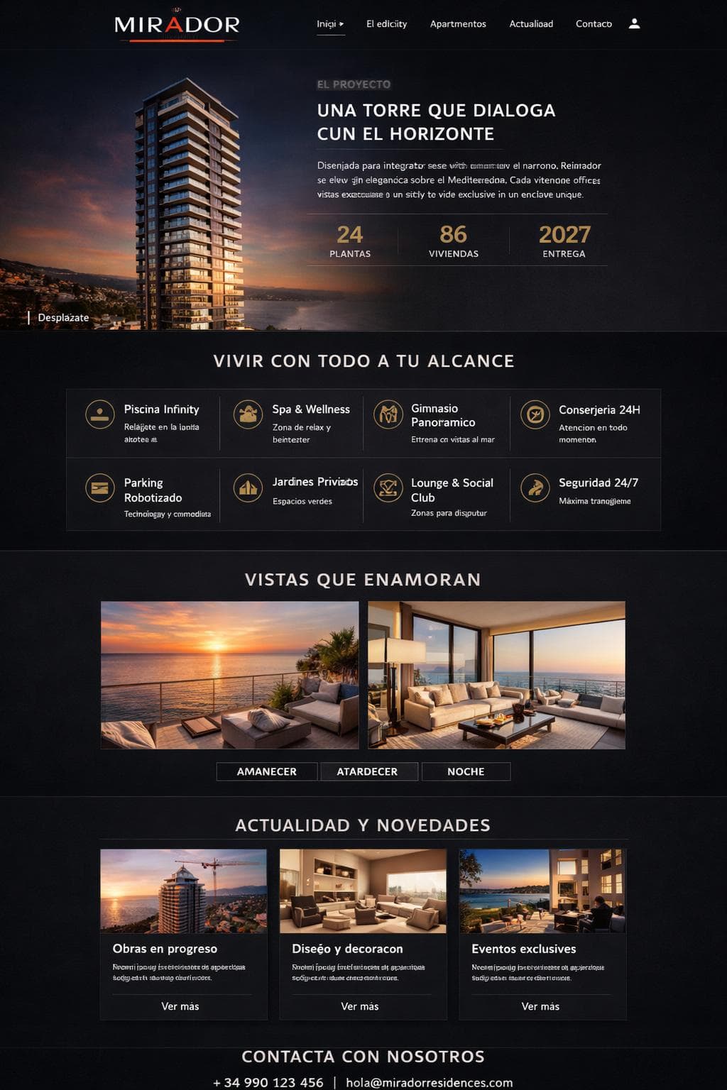 Casas Andina — vista previa del theme