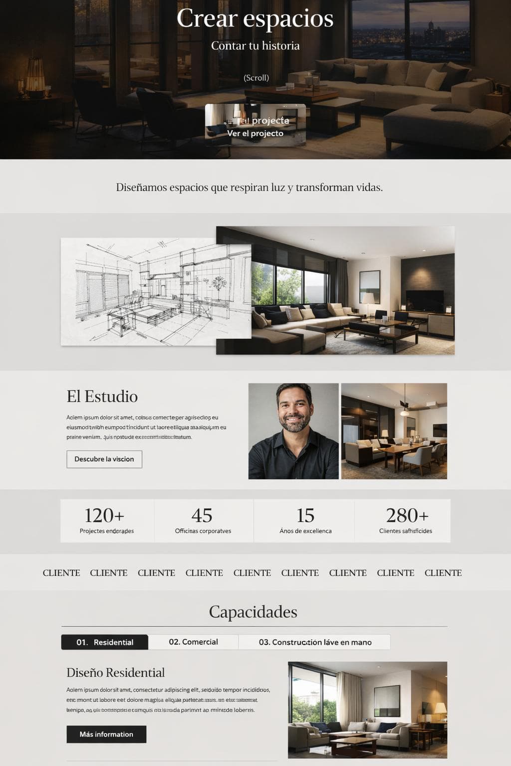 Casas Orion — vista previa del theme