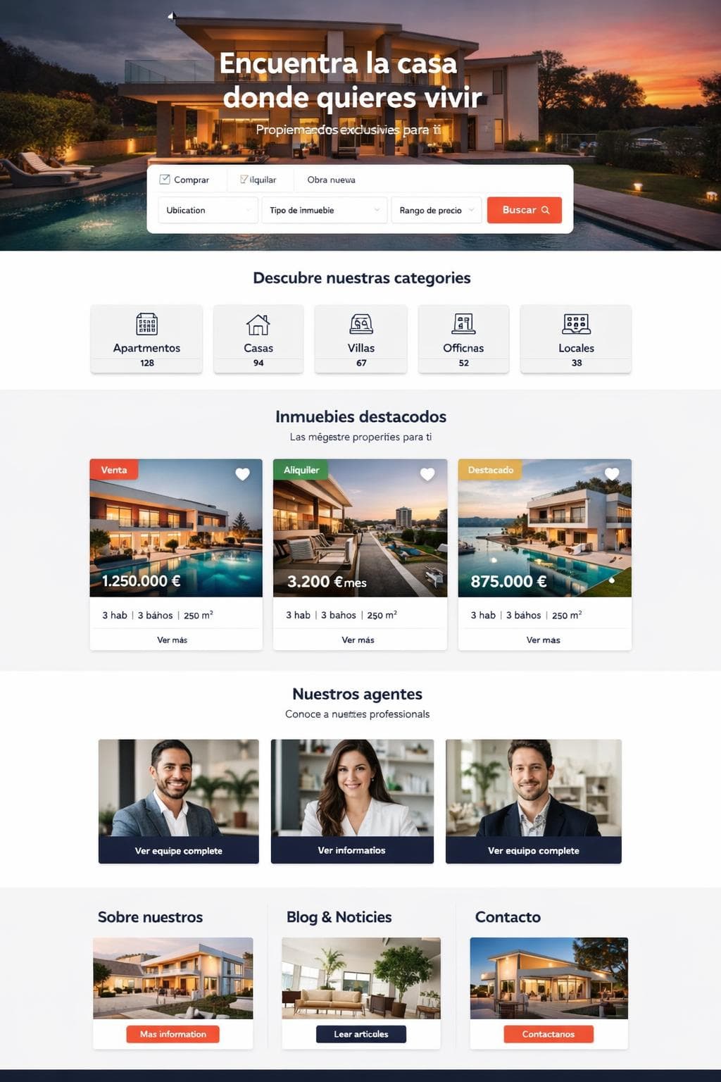 Casavela Estates — vista previa del theme