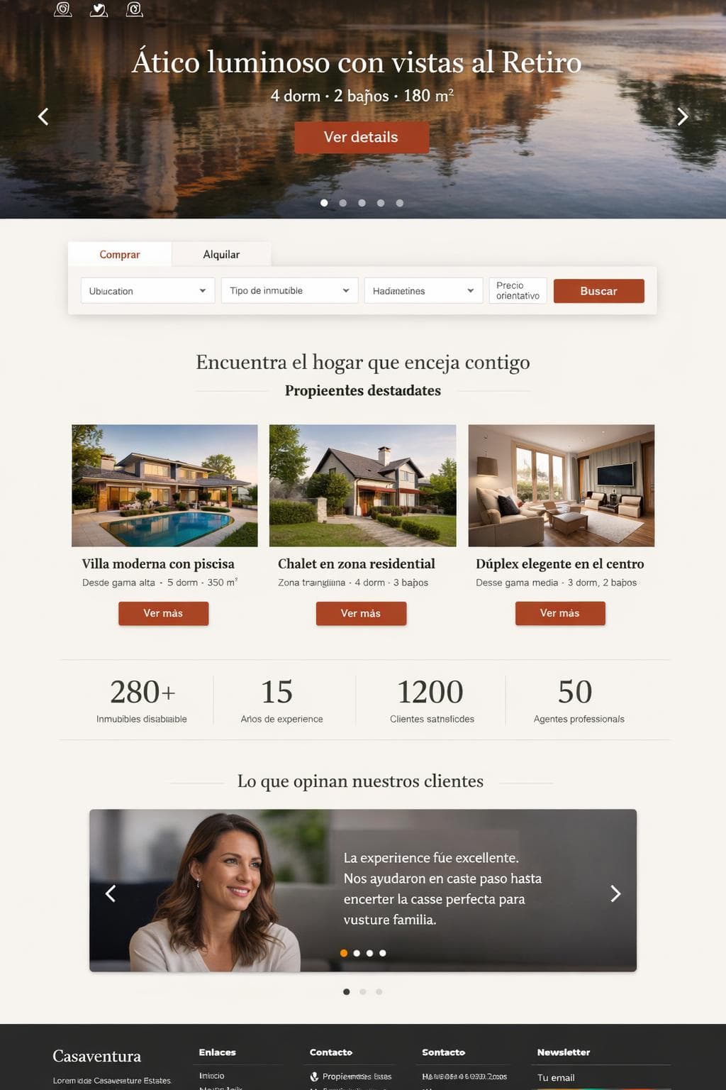 Casaventura Estates — vista previa del theme