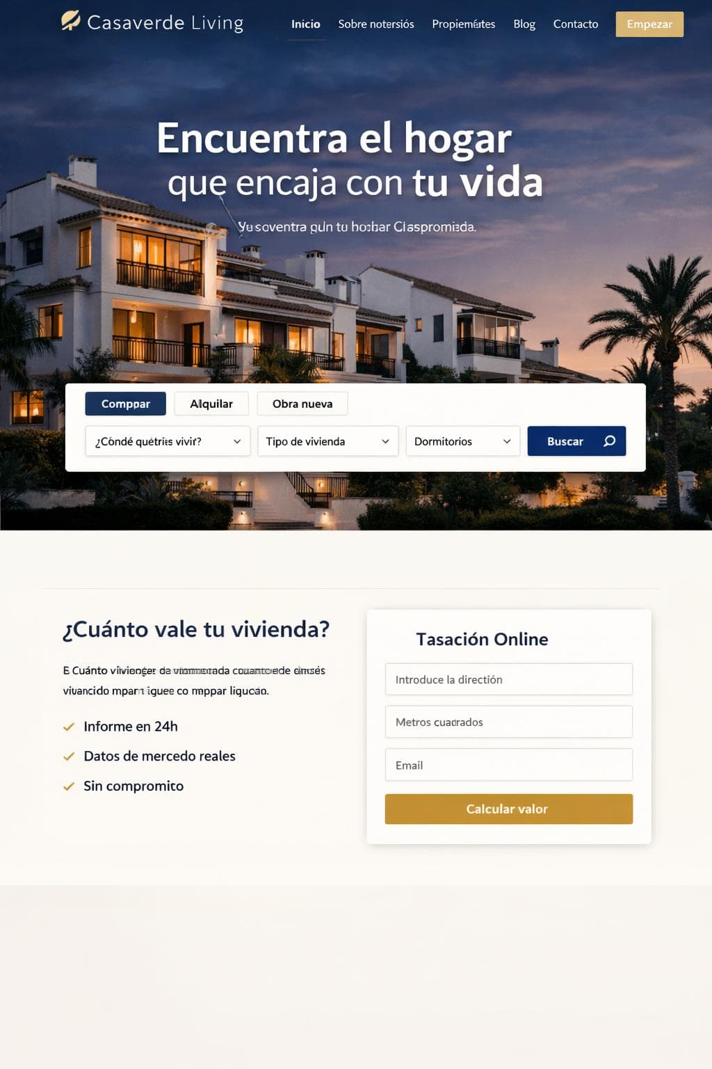 Casaverde Living — vista previa del theme