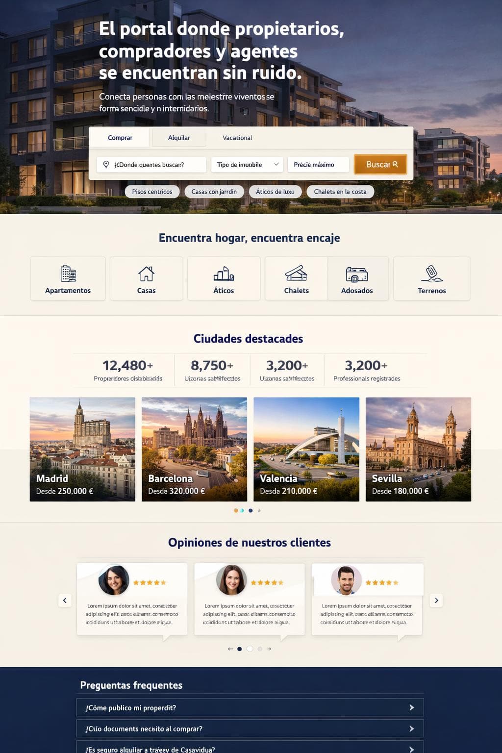 Casavidua — vista previa del theme