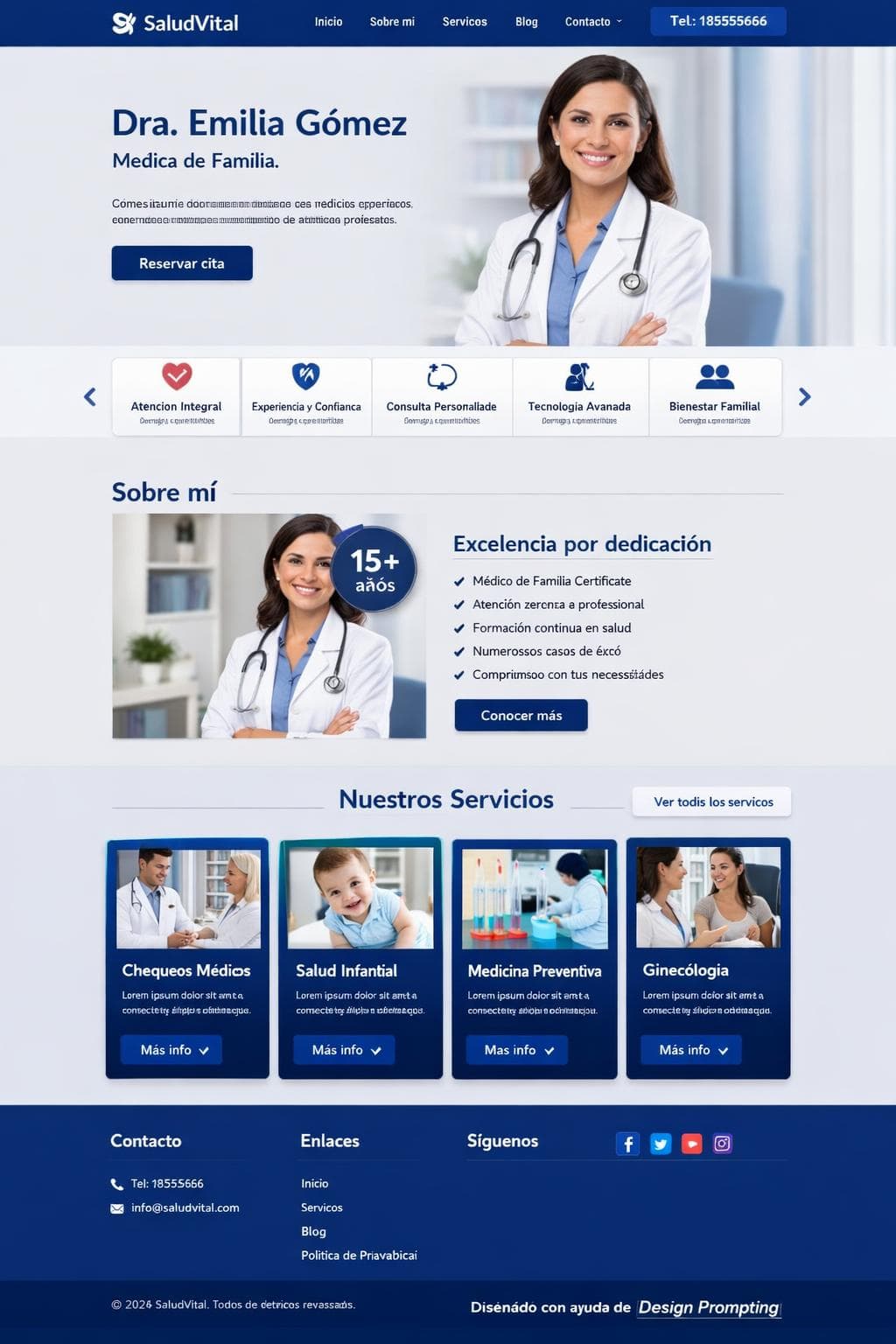 Centro Medico Ámbar — vista previa del theme