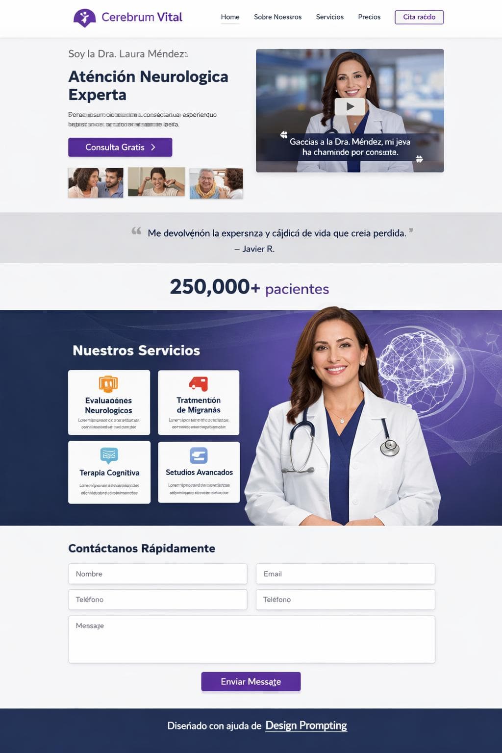 Cerebrum Vital — vista previa del theme