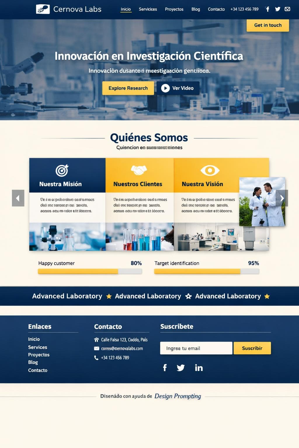 Cernova Labs — vista previa del theme