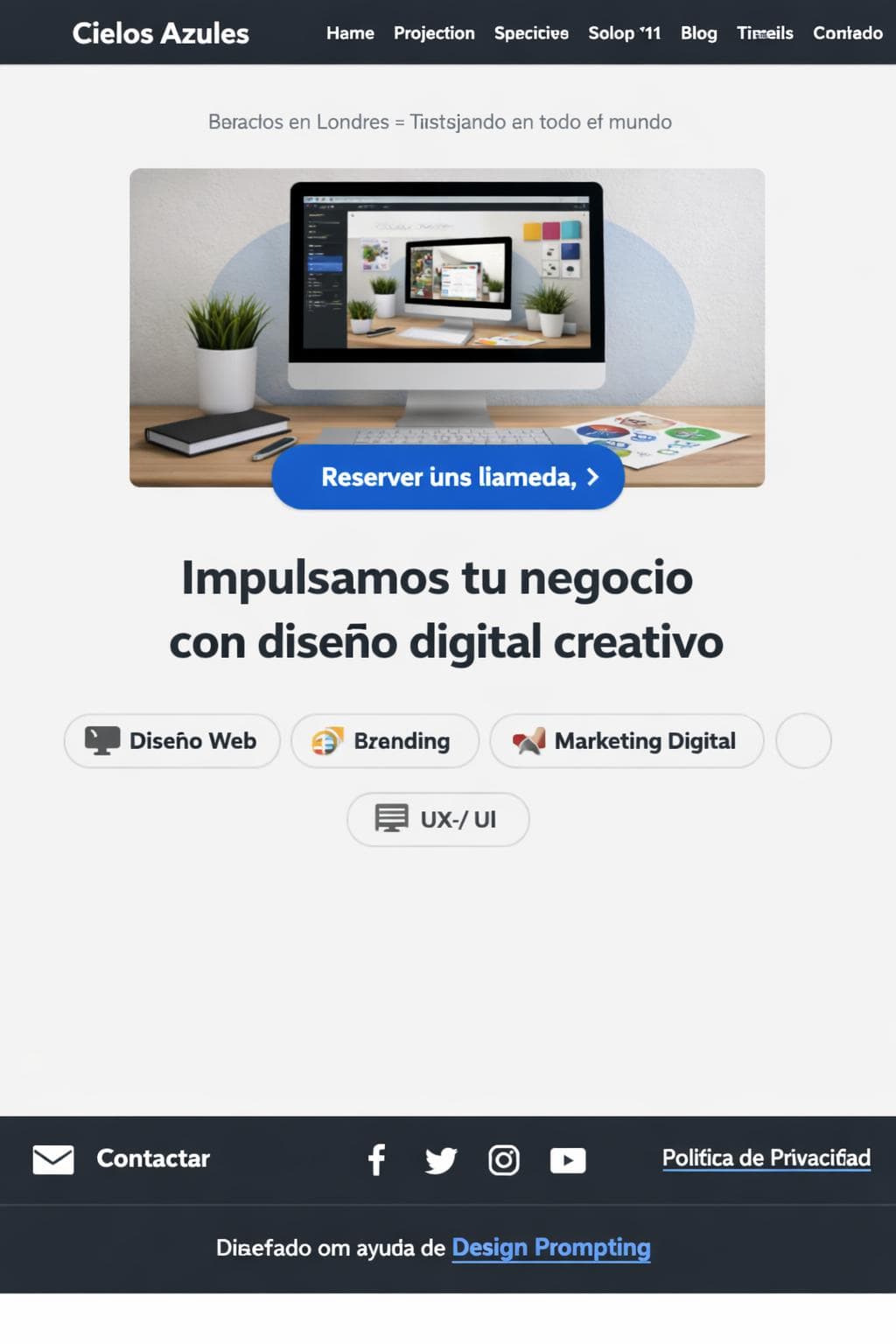 Cielos Azules — vista previa del theme