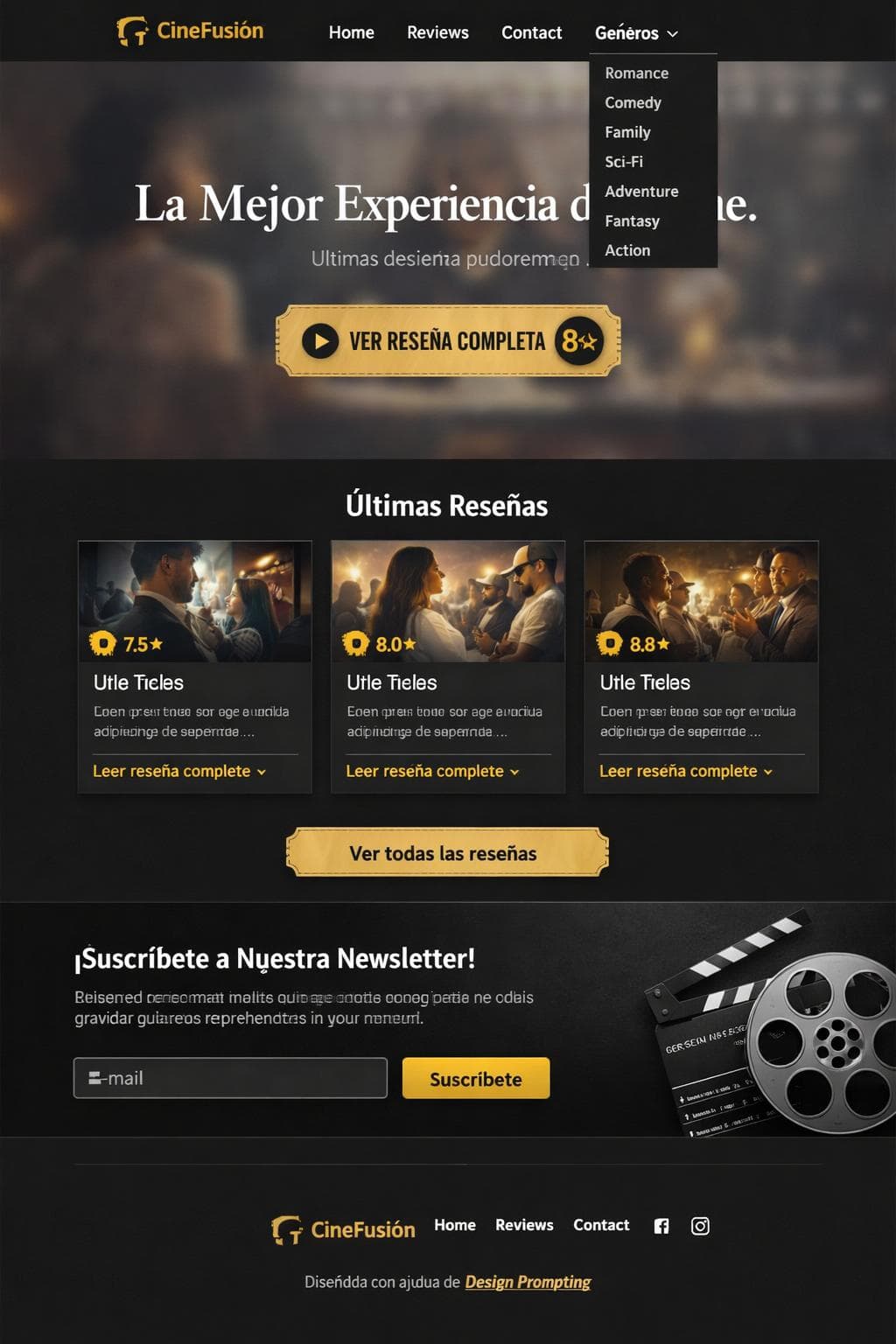 CineFusión — vista previa del theme