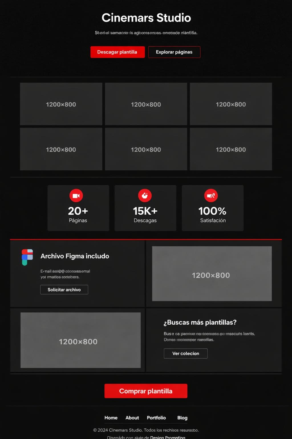 Cinemars Studio — vista previa del theme