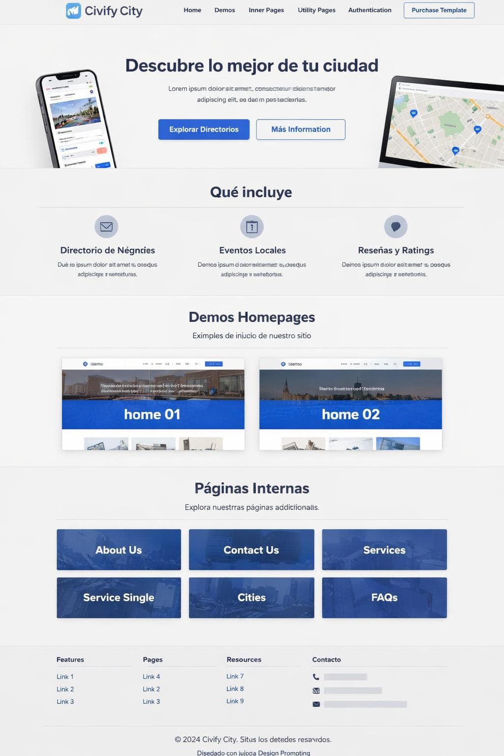 Civify City — vista previa del theme