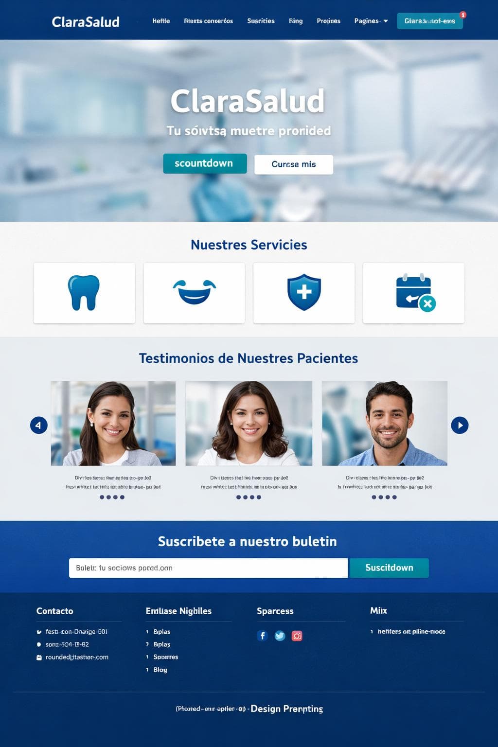 ClaraSalud — vista previa del theme