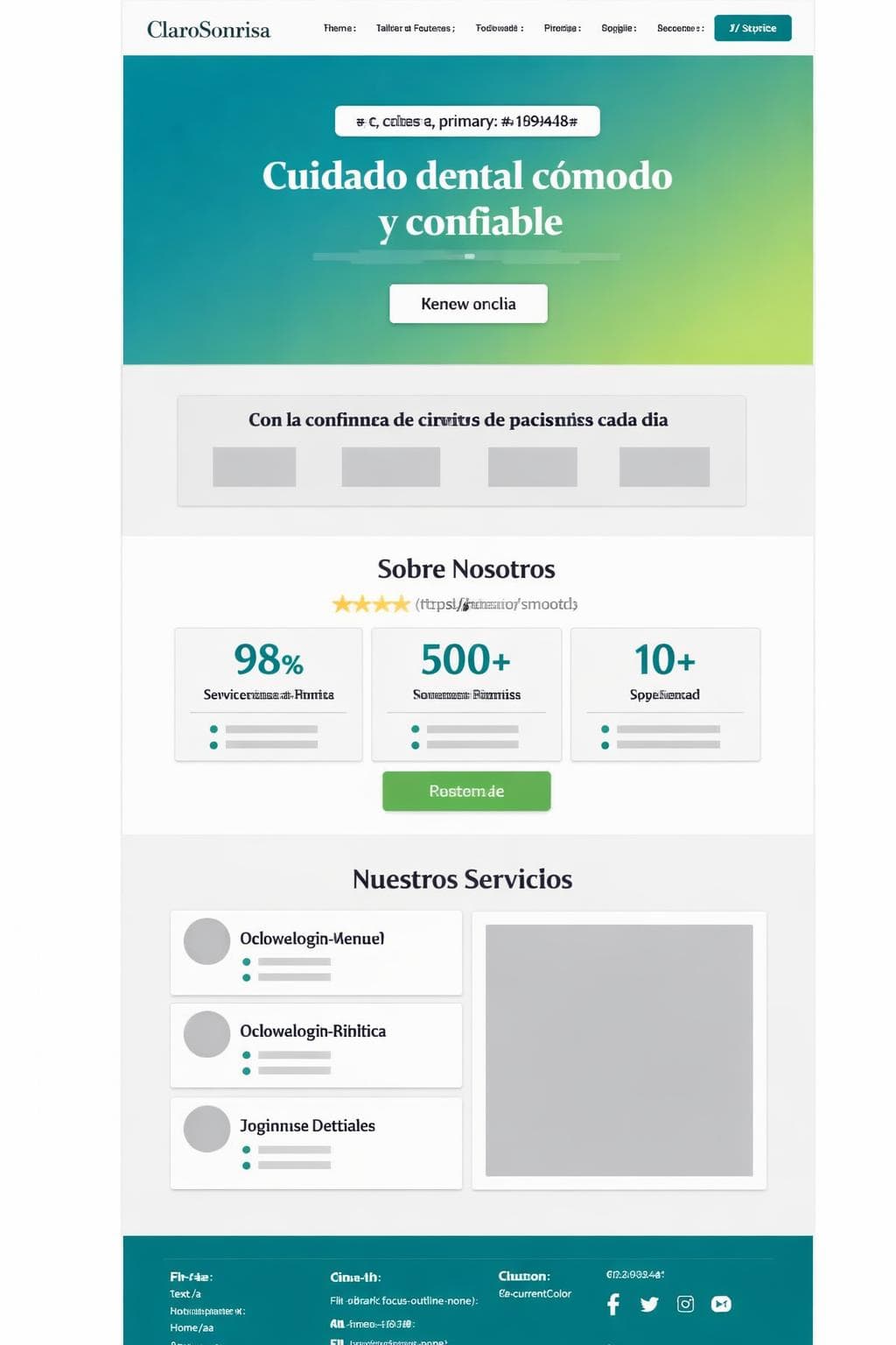 ClaroSonrisa — vista previa del theme