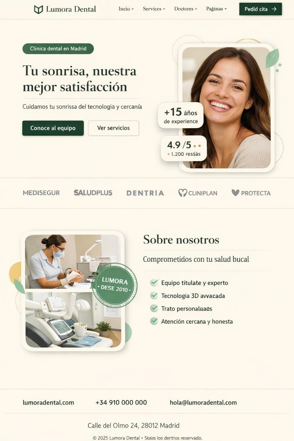 Clínica Austral — vista previa del theme