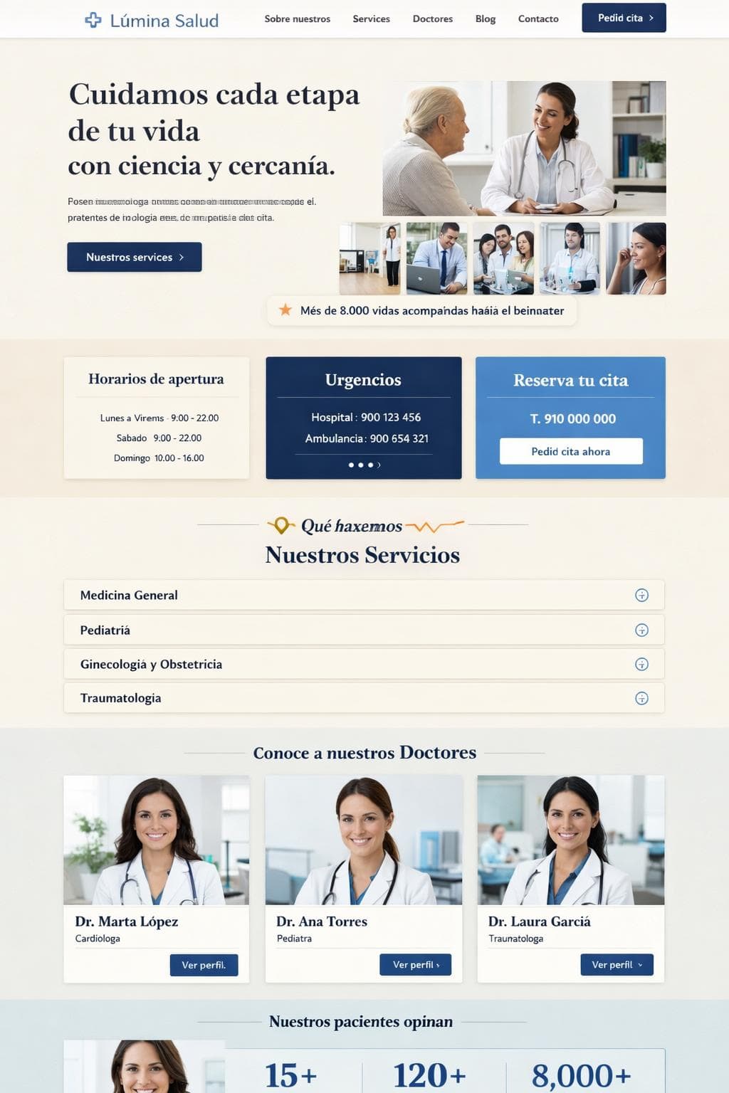 Clínica Polar — vista previa del theme
