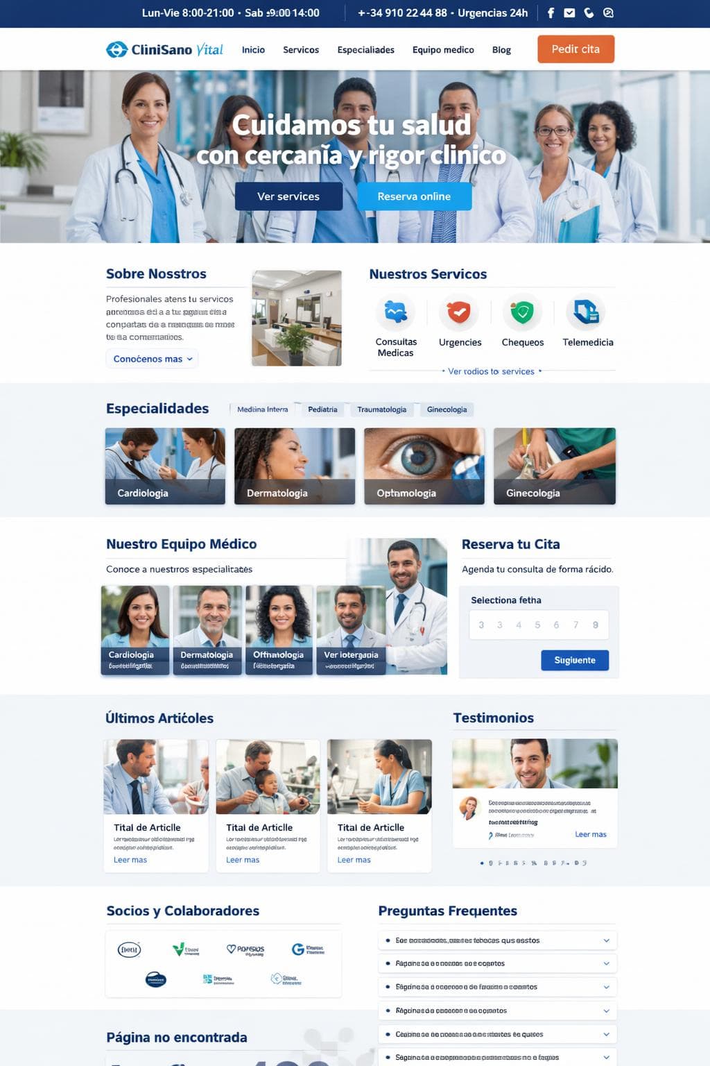 ClíniSano Vital — vista previa del theme