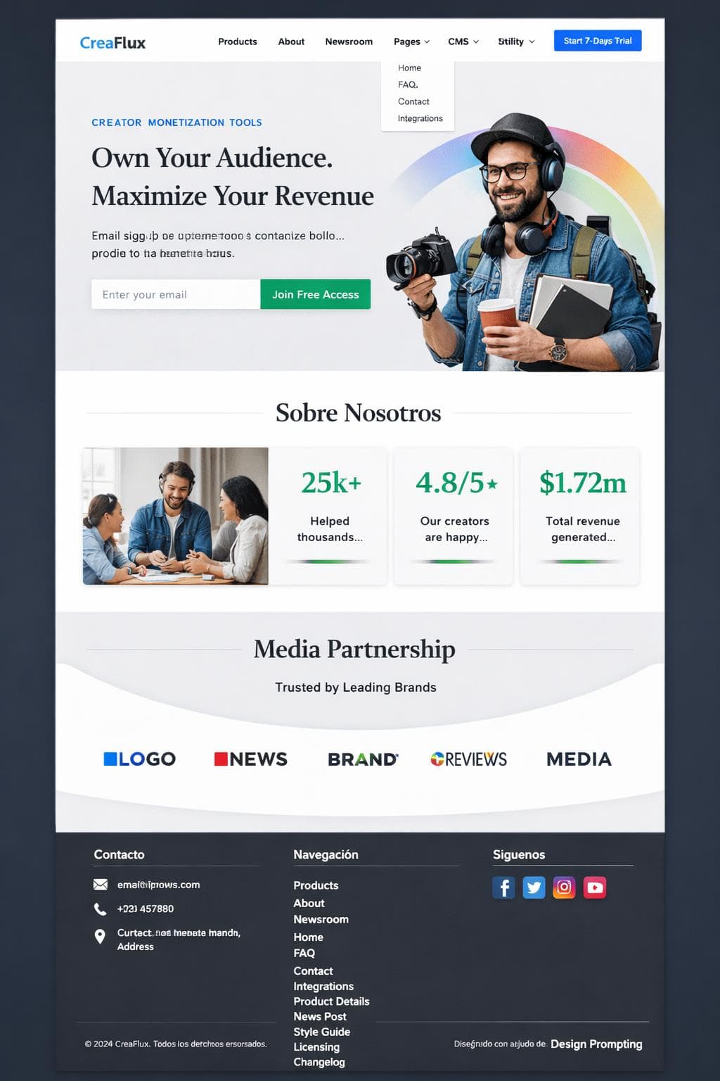 Cloud Alba — vista previa del theme