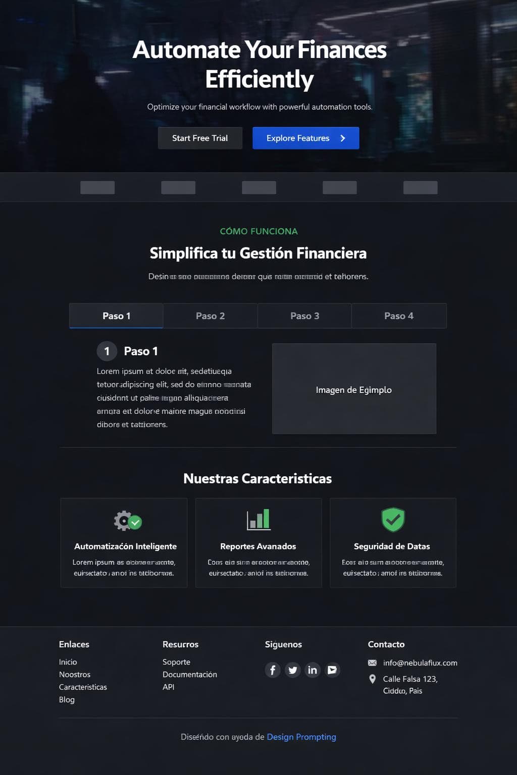 Cloud Andina — vista previa del theme