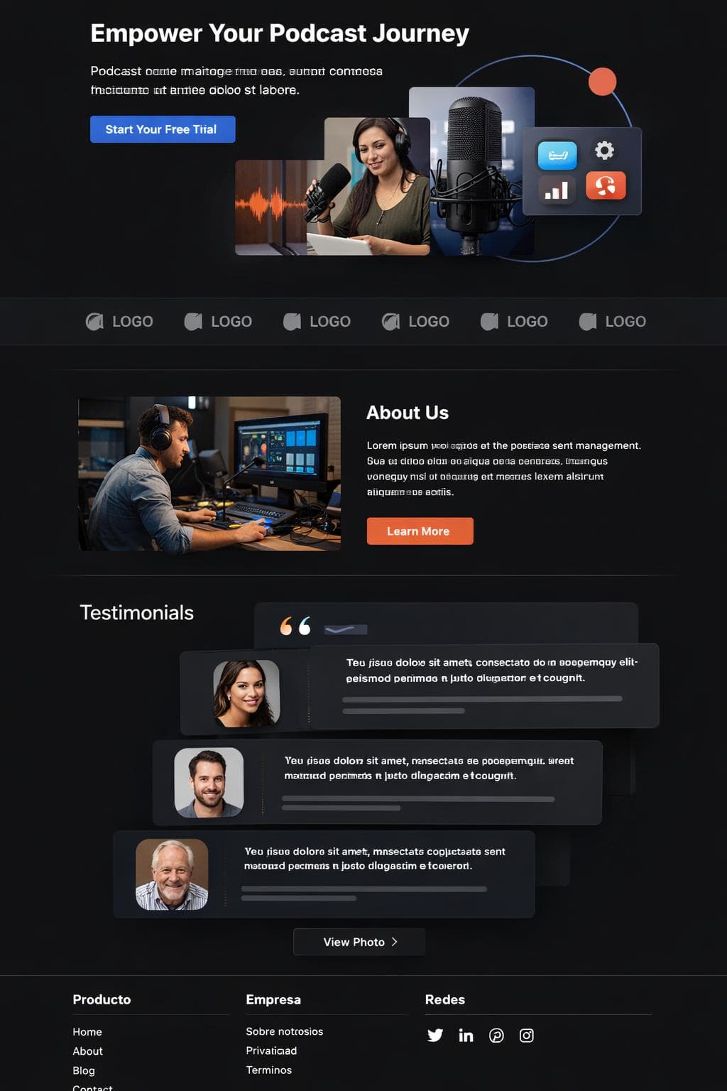 Cloud Vega — vista previa del theme