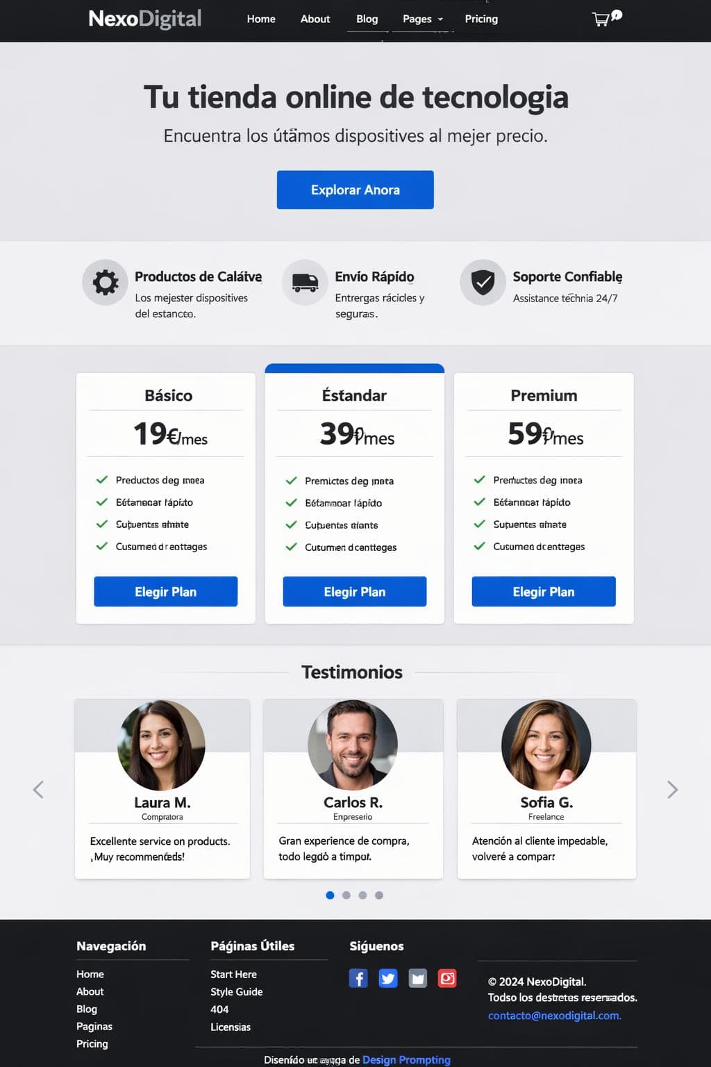 Codigo Ámbar — vista previa del theme