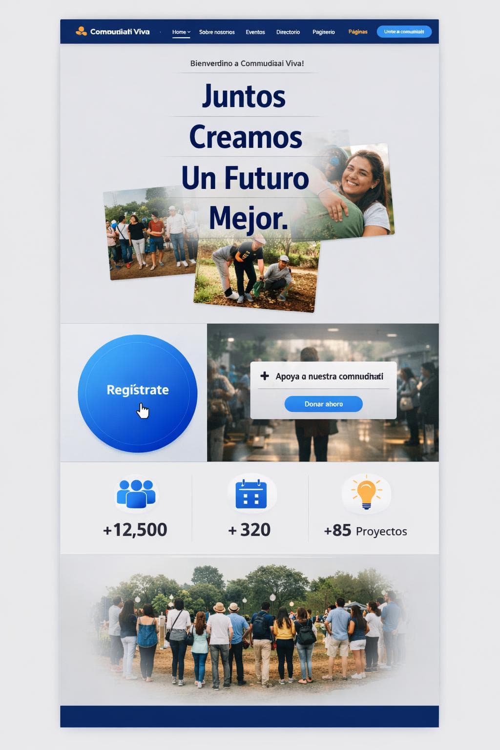 Comunidad Viva — vista previa del theme