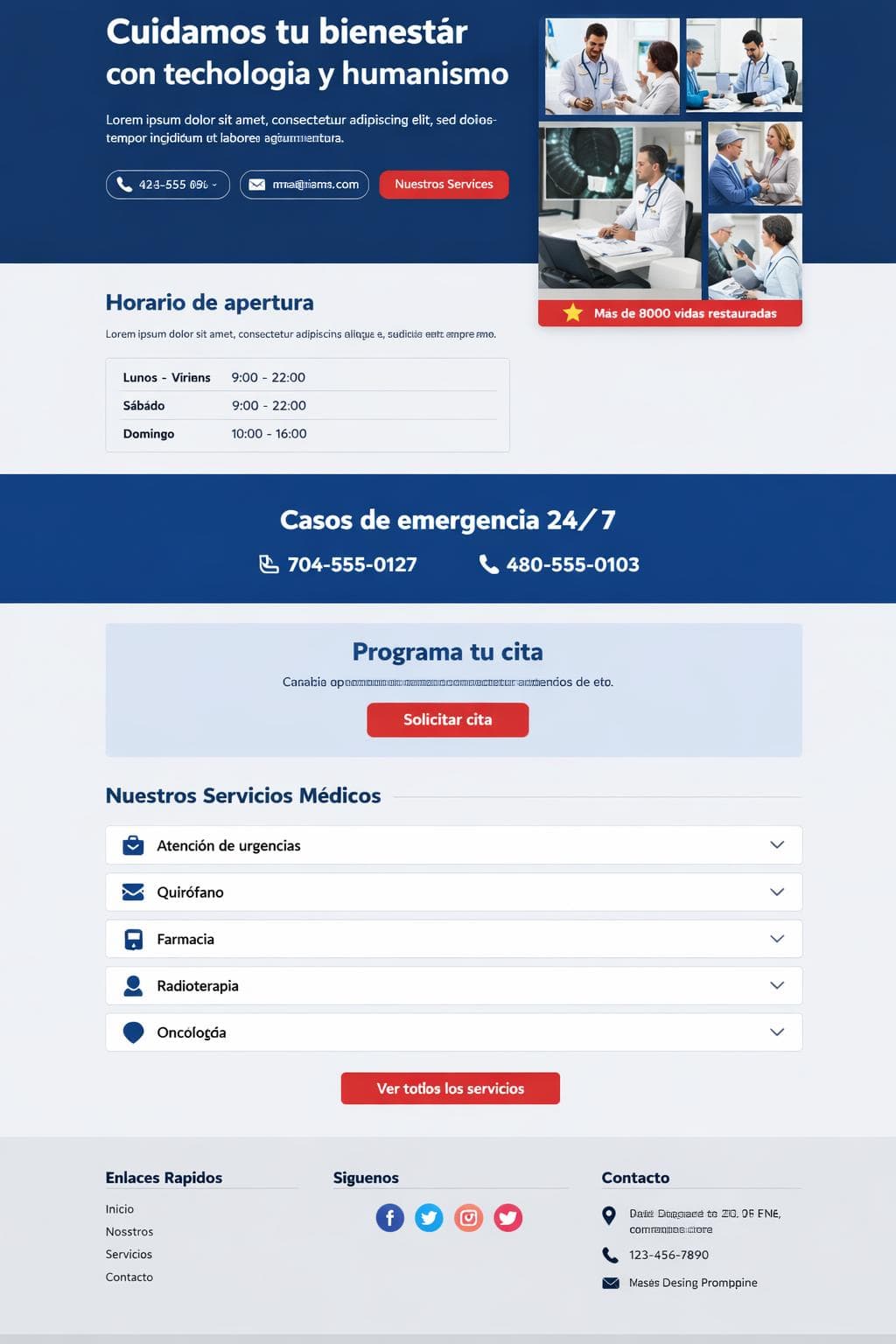 Consulta Coral — vista previa del theme