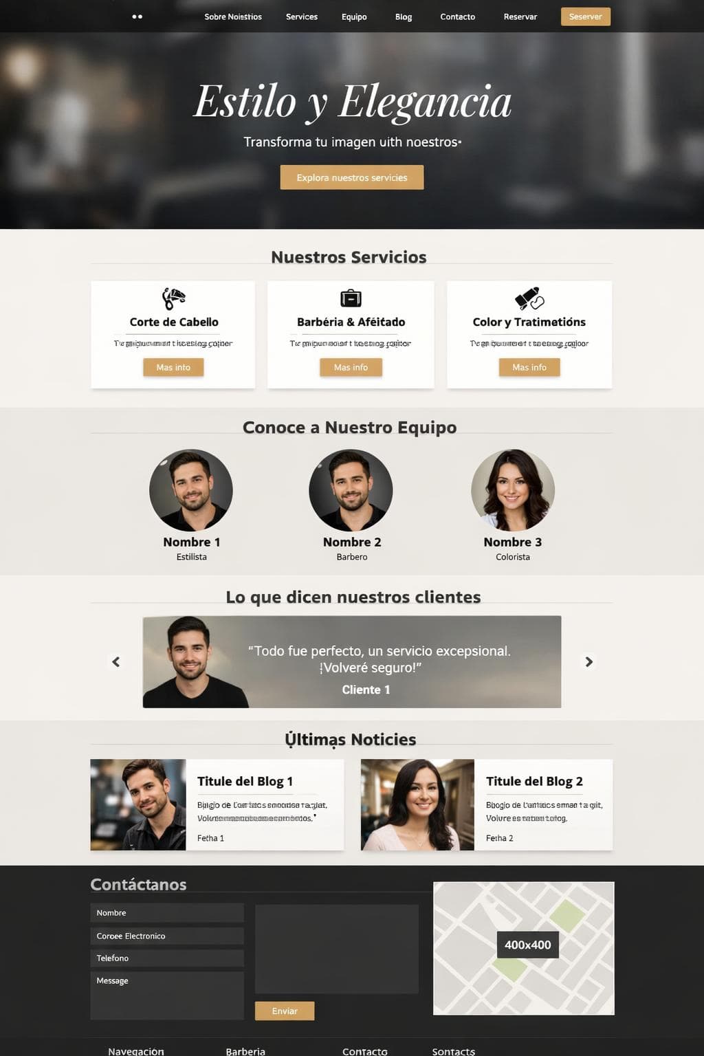 Corte & Brío — vista previa del theme