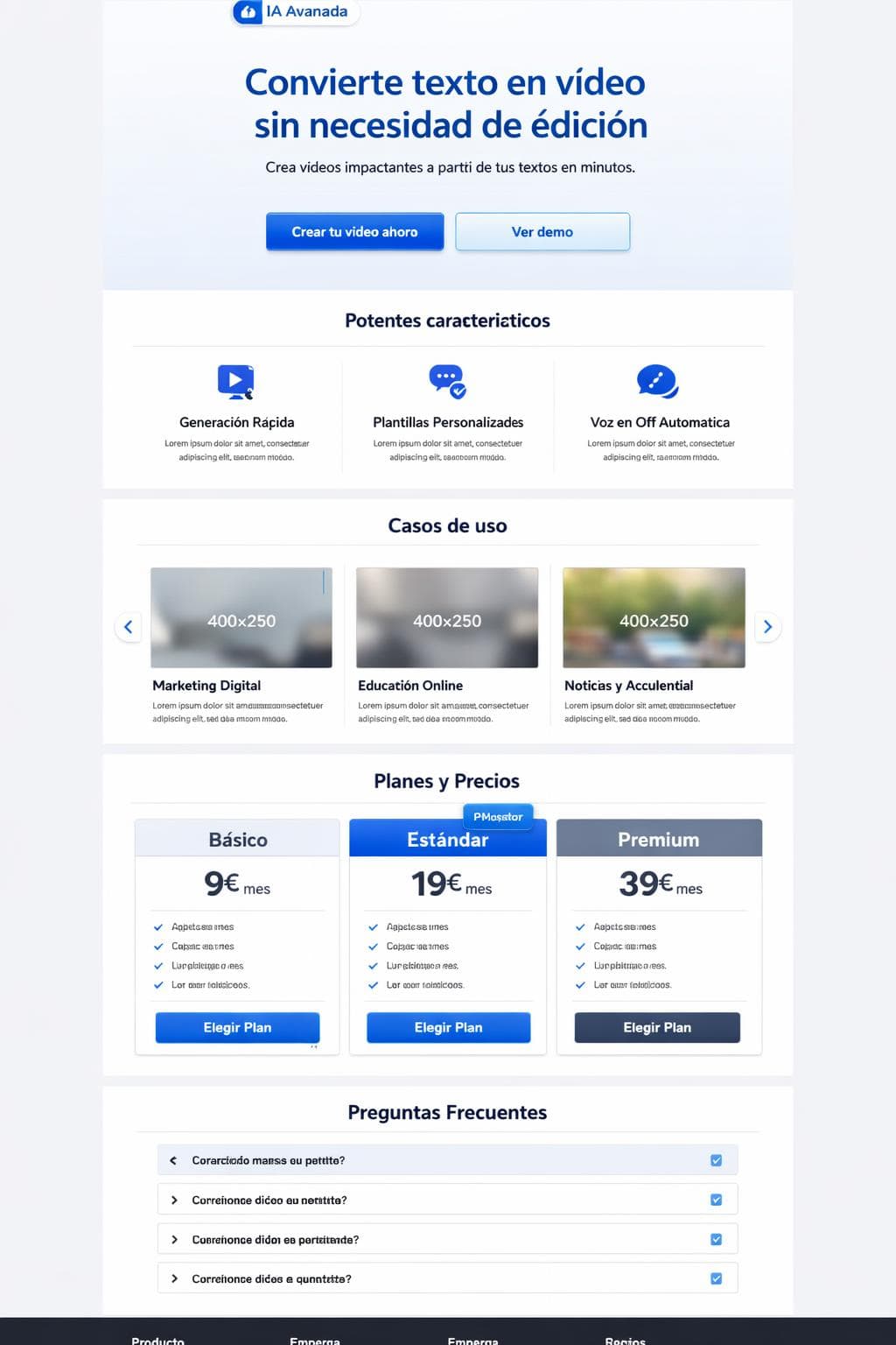 CreaClip — vista previa del theme
