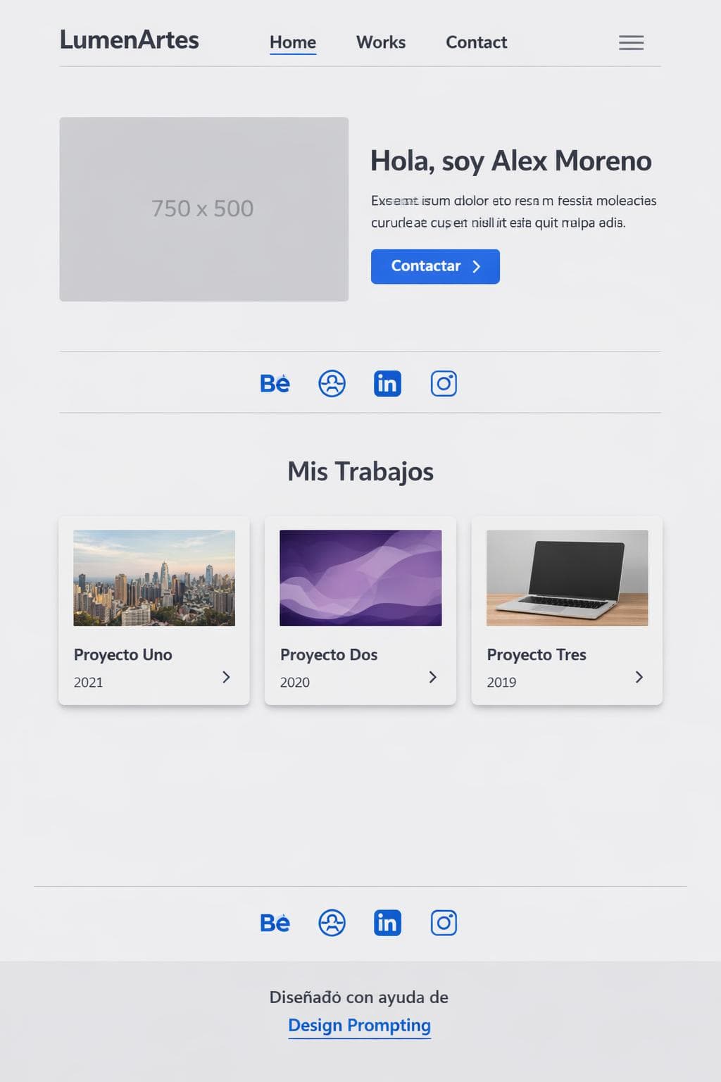 Creador Alba — vista previa del theme