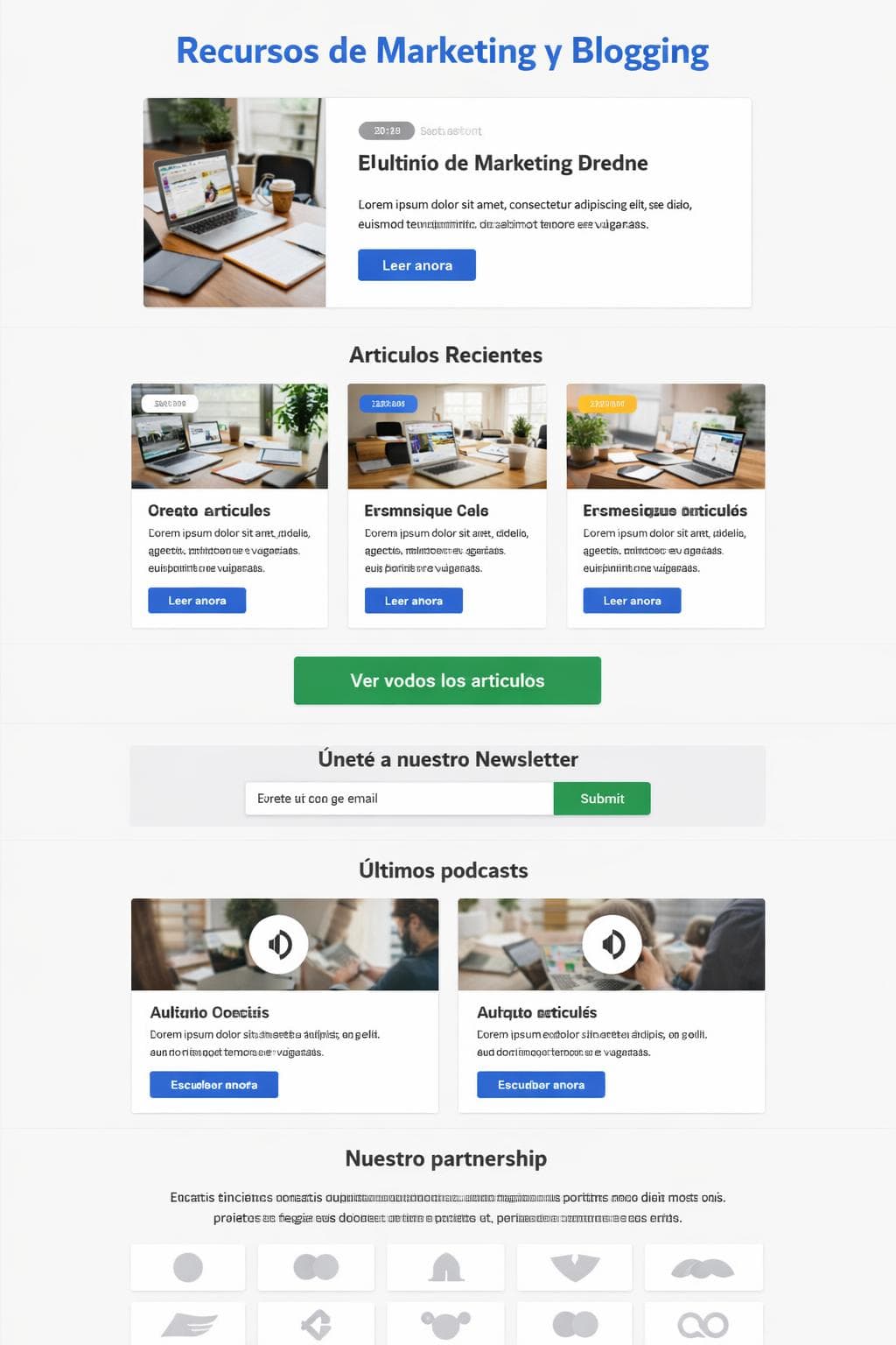 CreaLuz Media — vista previa del theme
