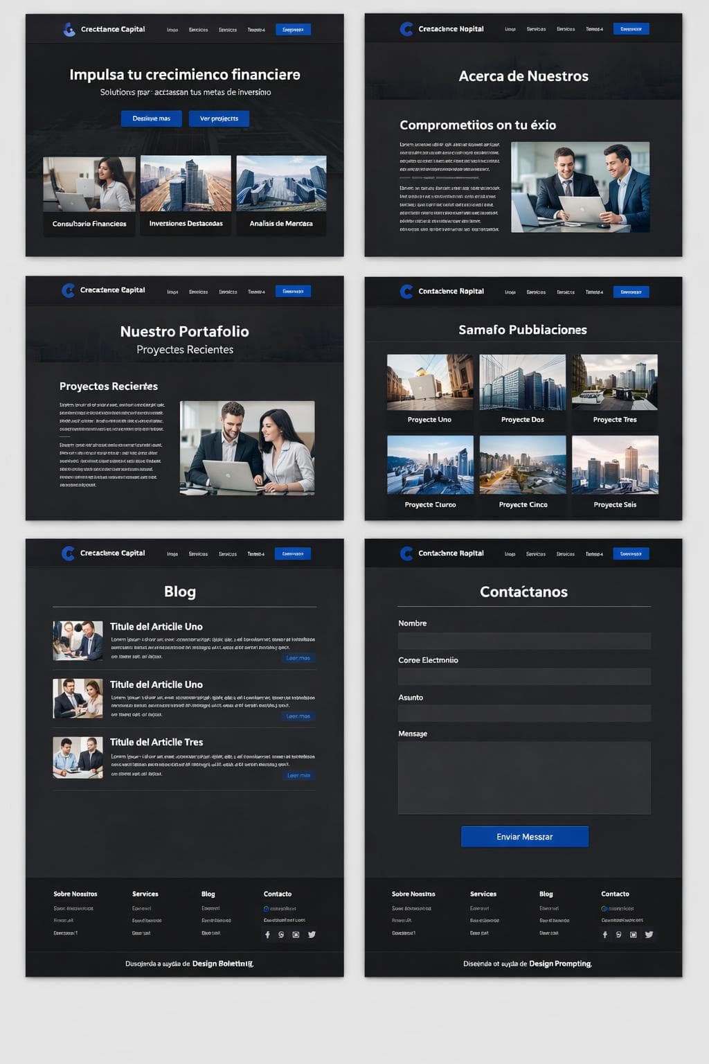 Crecimiento Capital — vista previa del theme