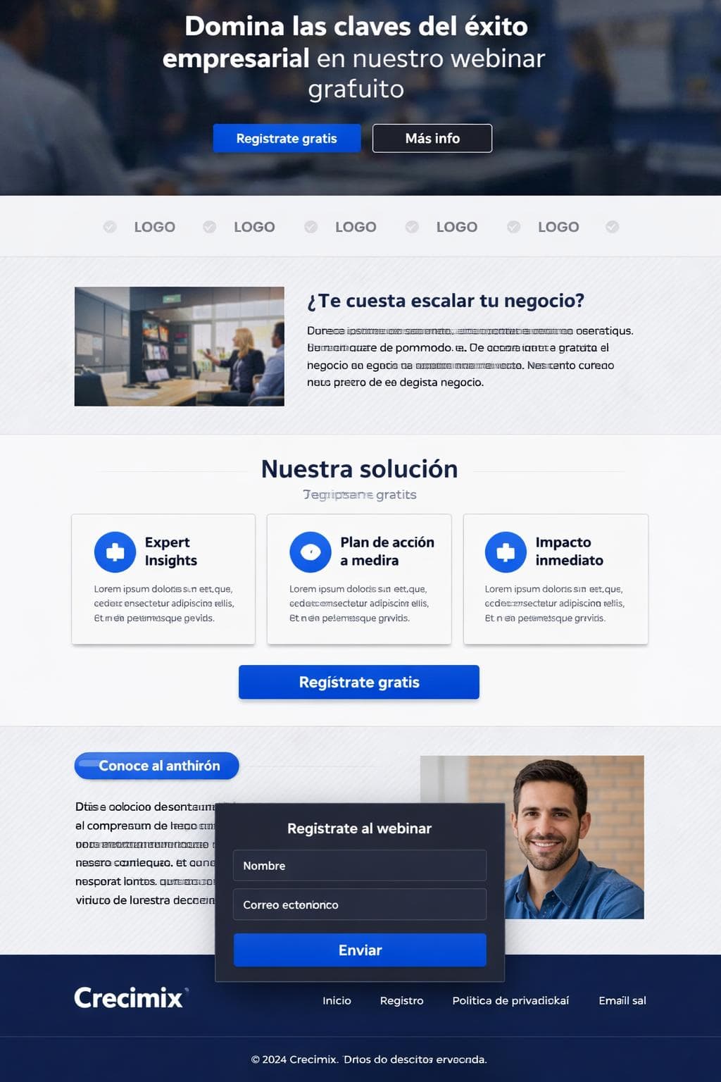 Crecimix — vista previa del theme