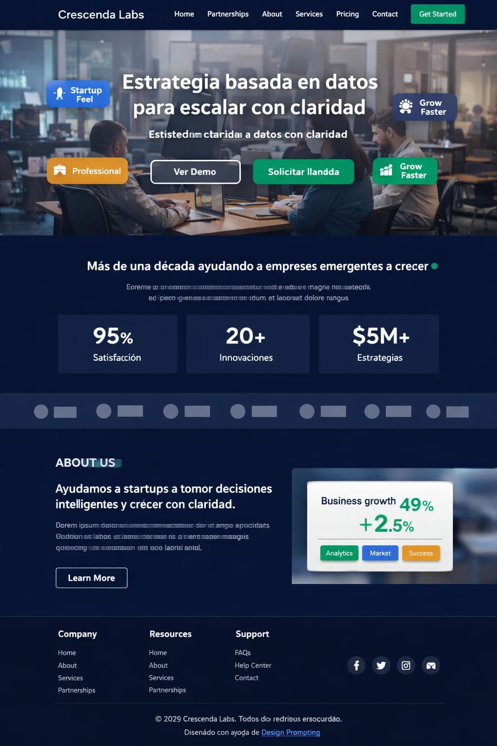 Crescenda Labs — vista previa del theme