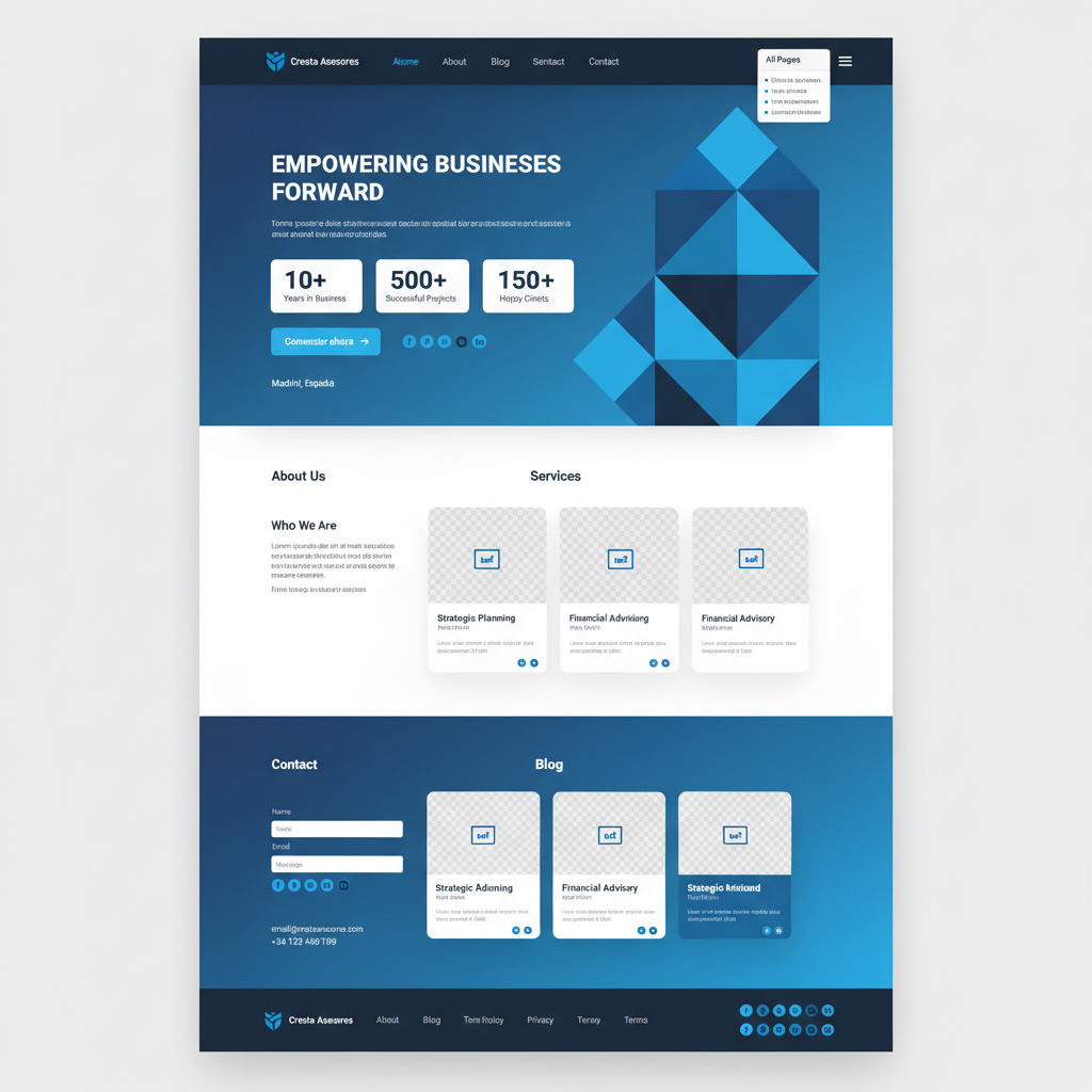 Cresta Asesores — vista previa del theme