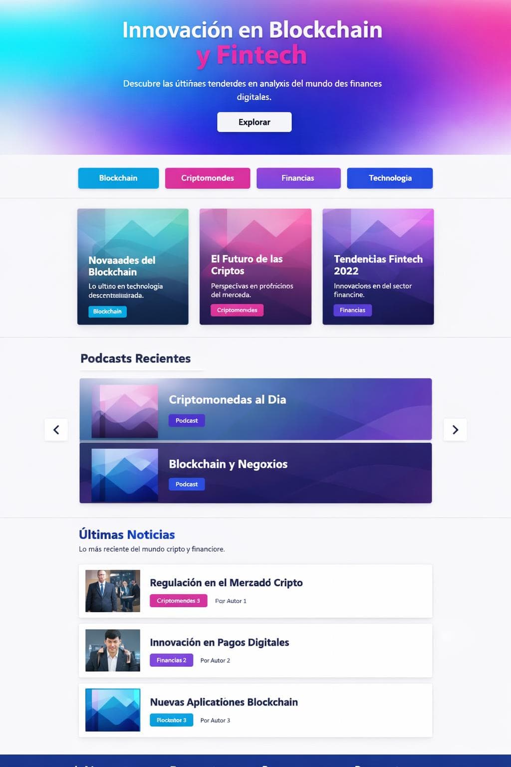 Cripto Aurora — vista previa del theme