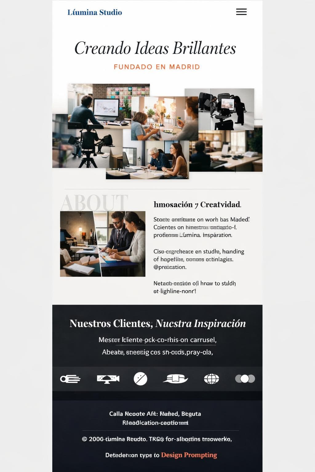 Crónica Lúmina — vista previa del theme