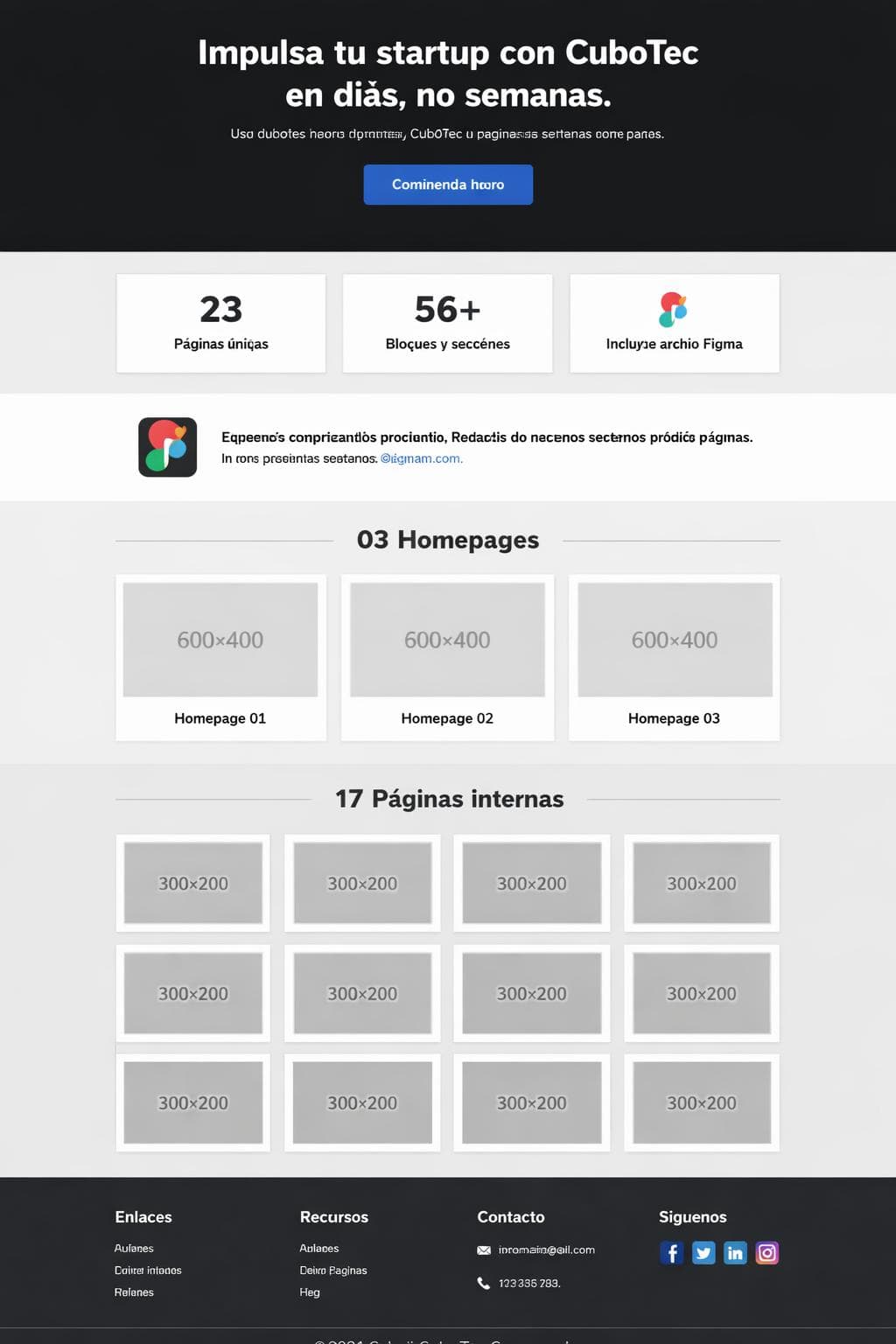 CuboTec — vista previa del theme