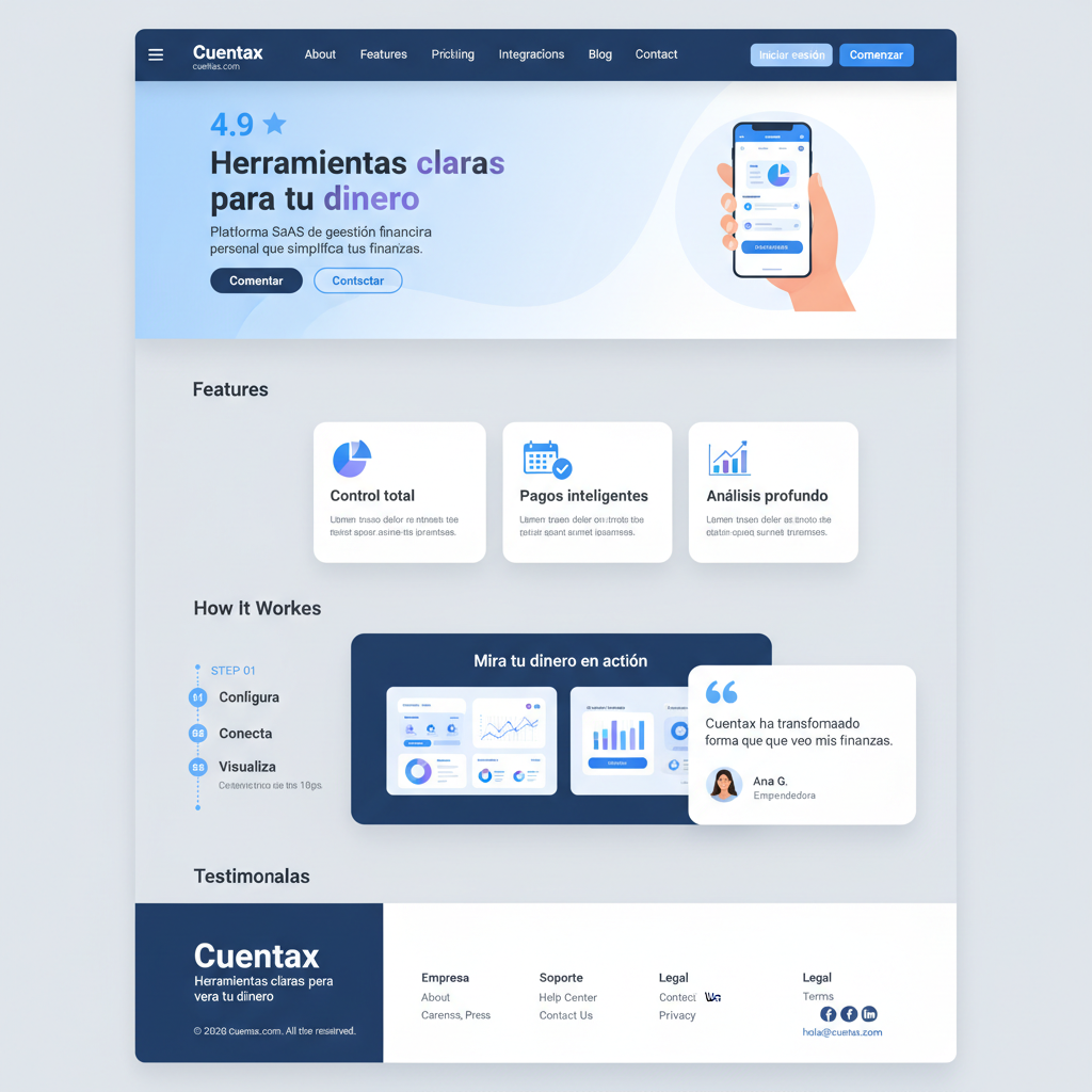 Cuentax — vista previa del theme