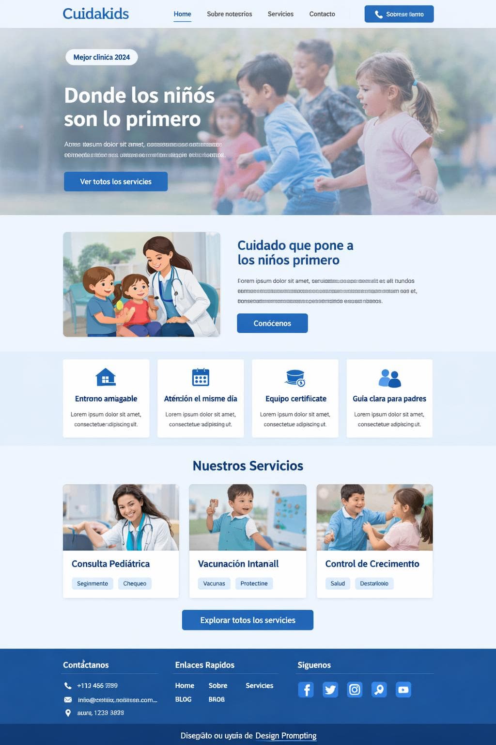 Cuidakids — vista previa del theme