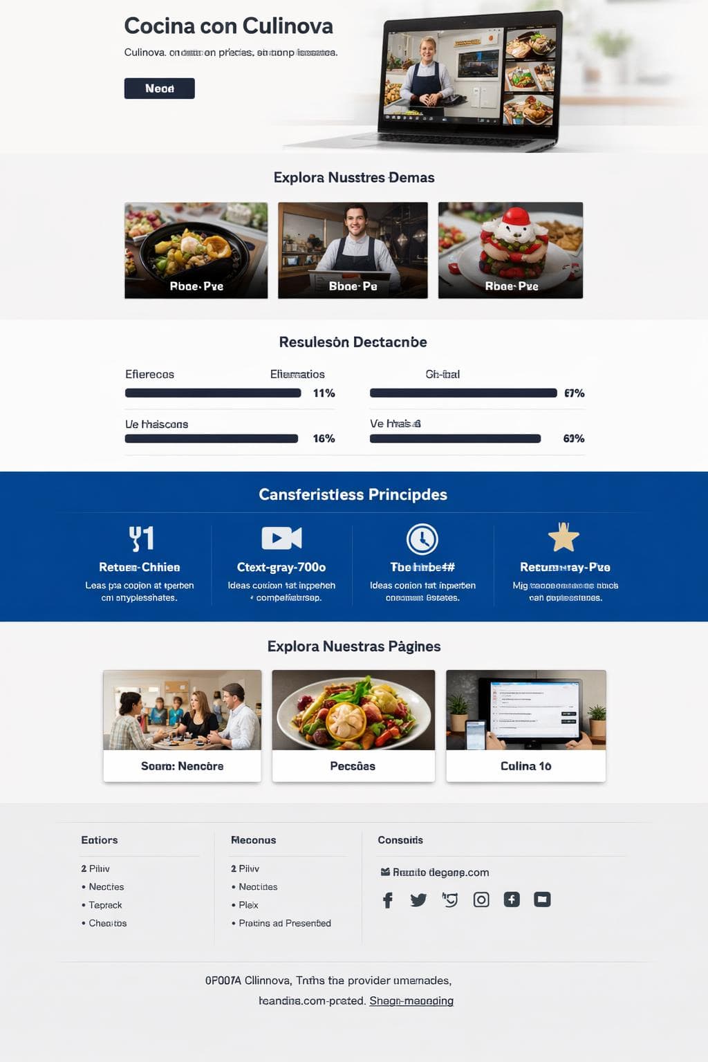 Culinova — vista previa del theme
